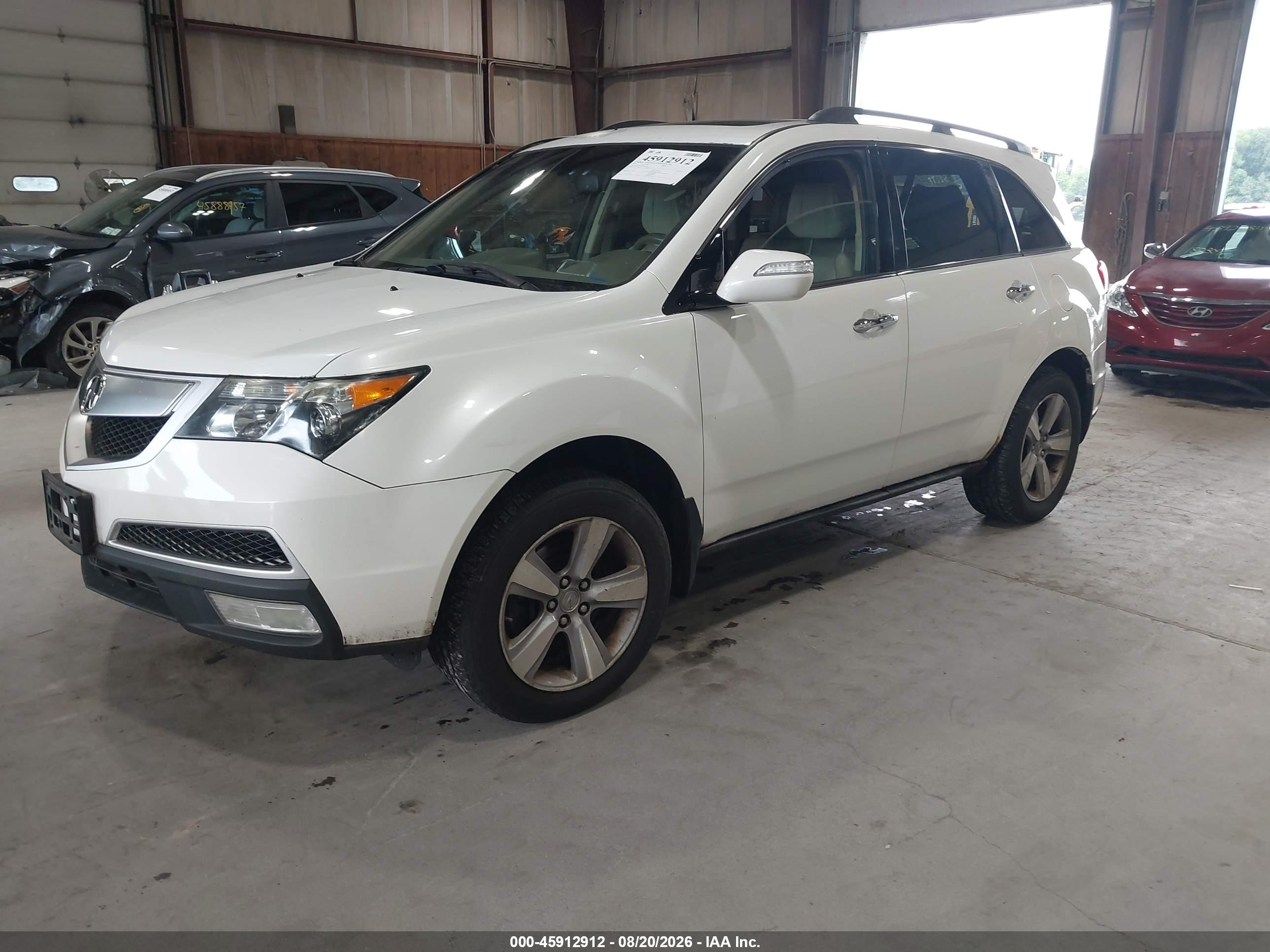 2012 Acura Mdx Technology Package White vin: 2HNYD2H32CH548772