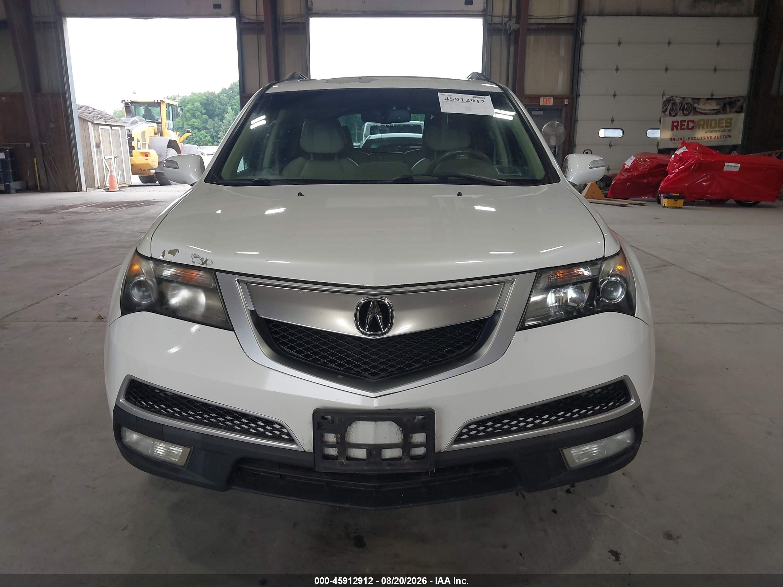 2012 Acura Mdx Technology Package White vin: 2HNYD2H32CH548772