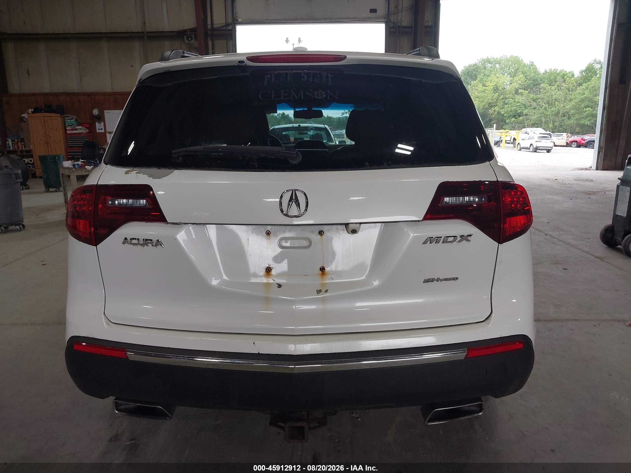 2012 Acura Mdx Technology Package White vin: 2HNYD2H32CH548772