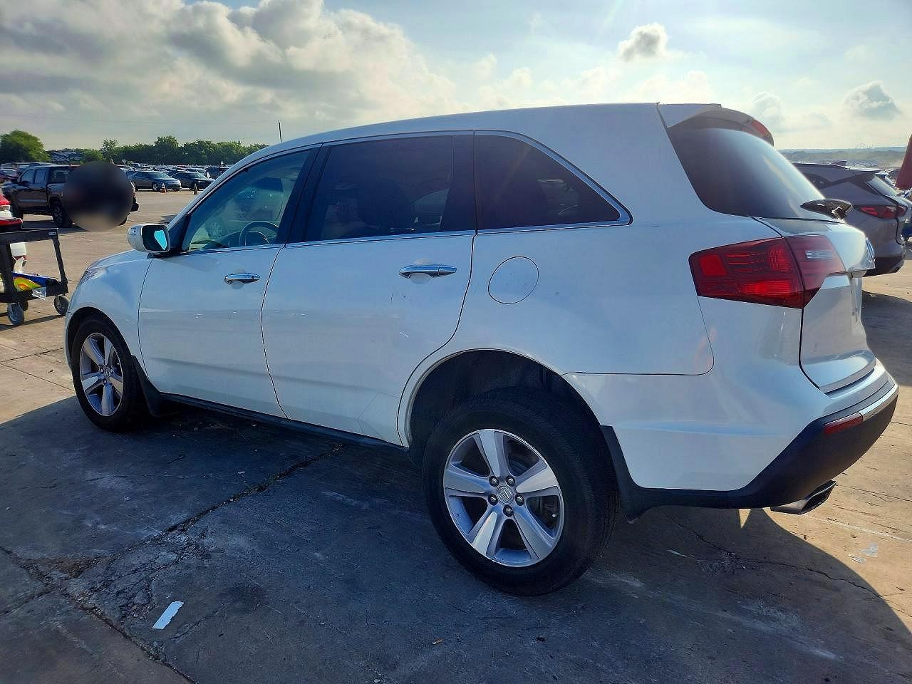 2013 Acura Mdx Technology White vin: 2HNYD2H32DH523694