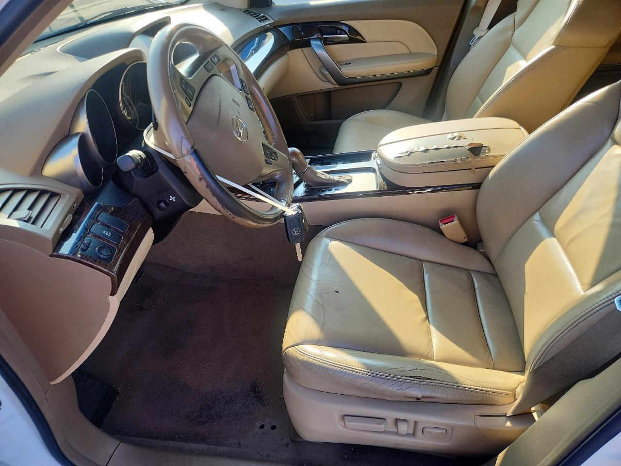 2013 Acura Mdx Technology White vin: 2HNYD2H32DH523694