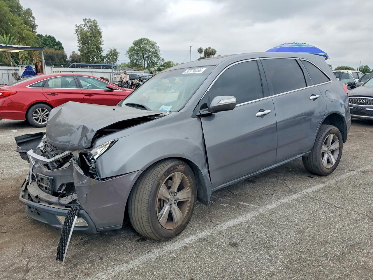 2012 Acura Mdx Technology Gray vin: 2HNYD2H33CH510399