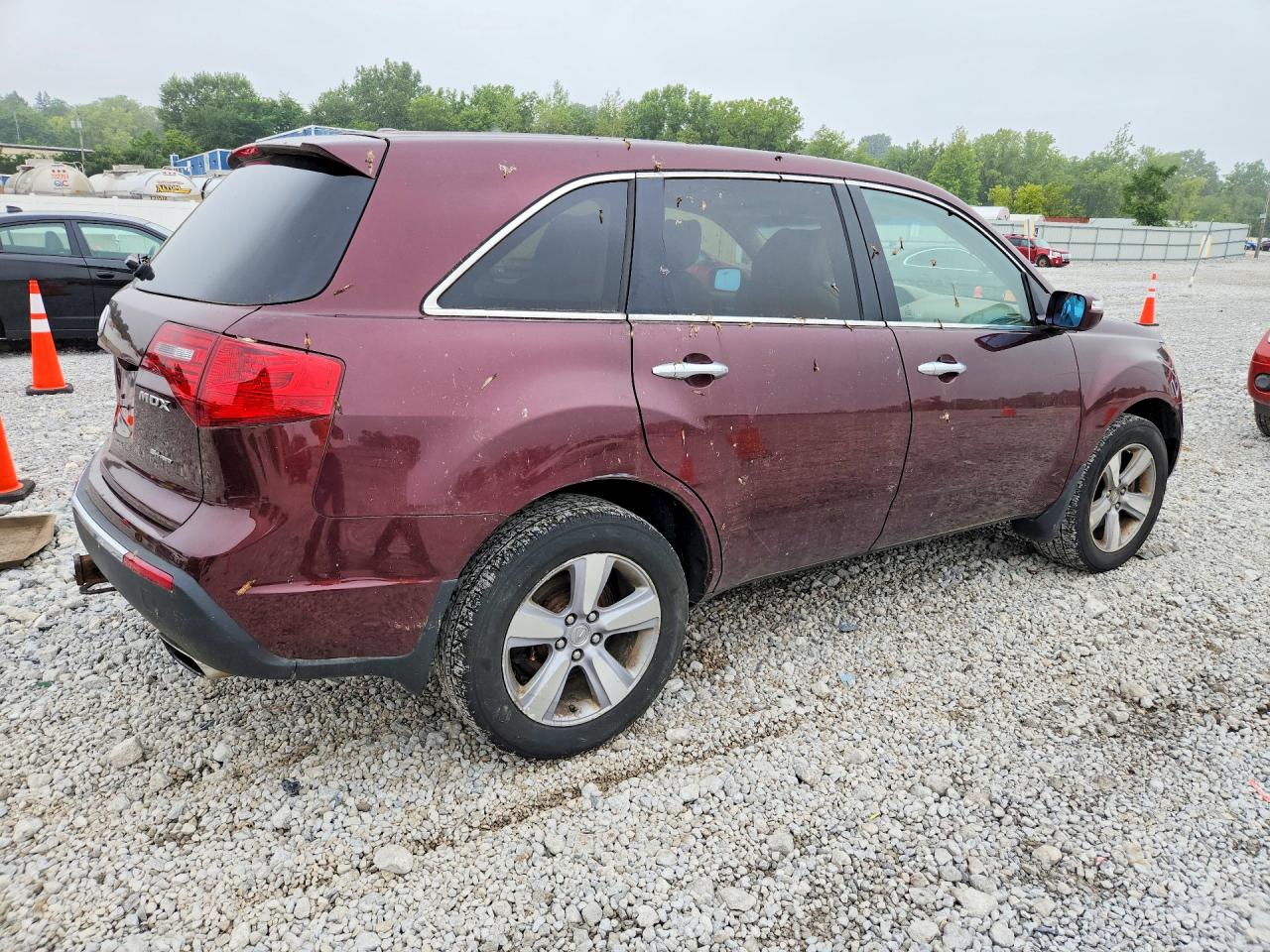 2012 Acura Mdx Technology Темно-бордовый vin: 2HNYD2H33CH512461