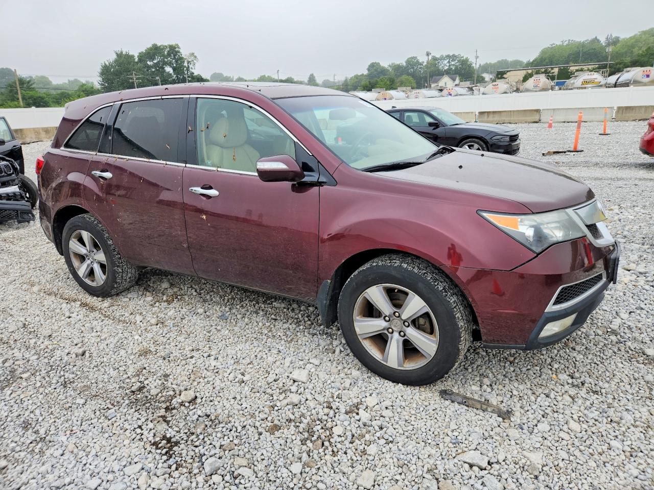 2012 Acura Mdx Technology Темно-бордовый vin: 2HNYD2H33CH512461