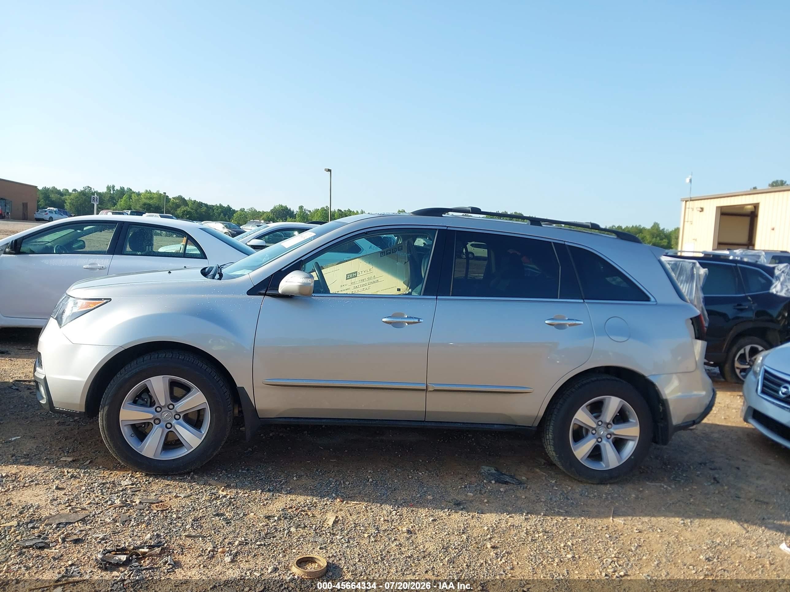 2013 Acura Mdx Technology Package Silver vin: 2HNYD2H33DH512249