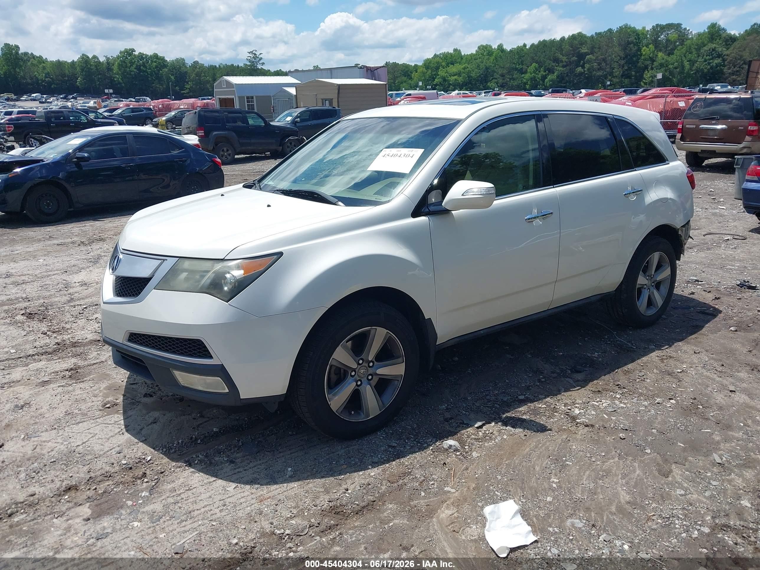 2013 Acura Mdx Technology Package White vin: 2HNYD2H33DH515670
