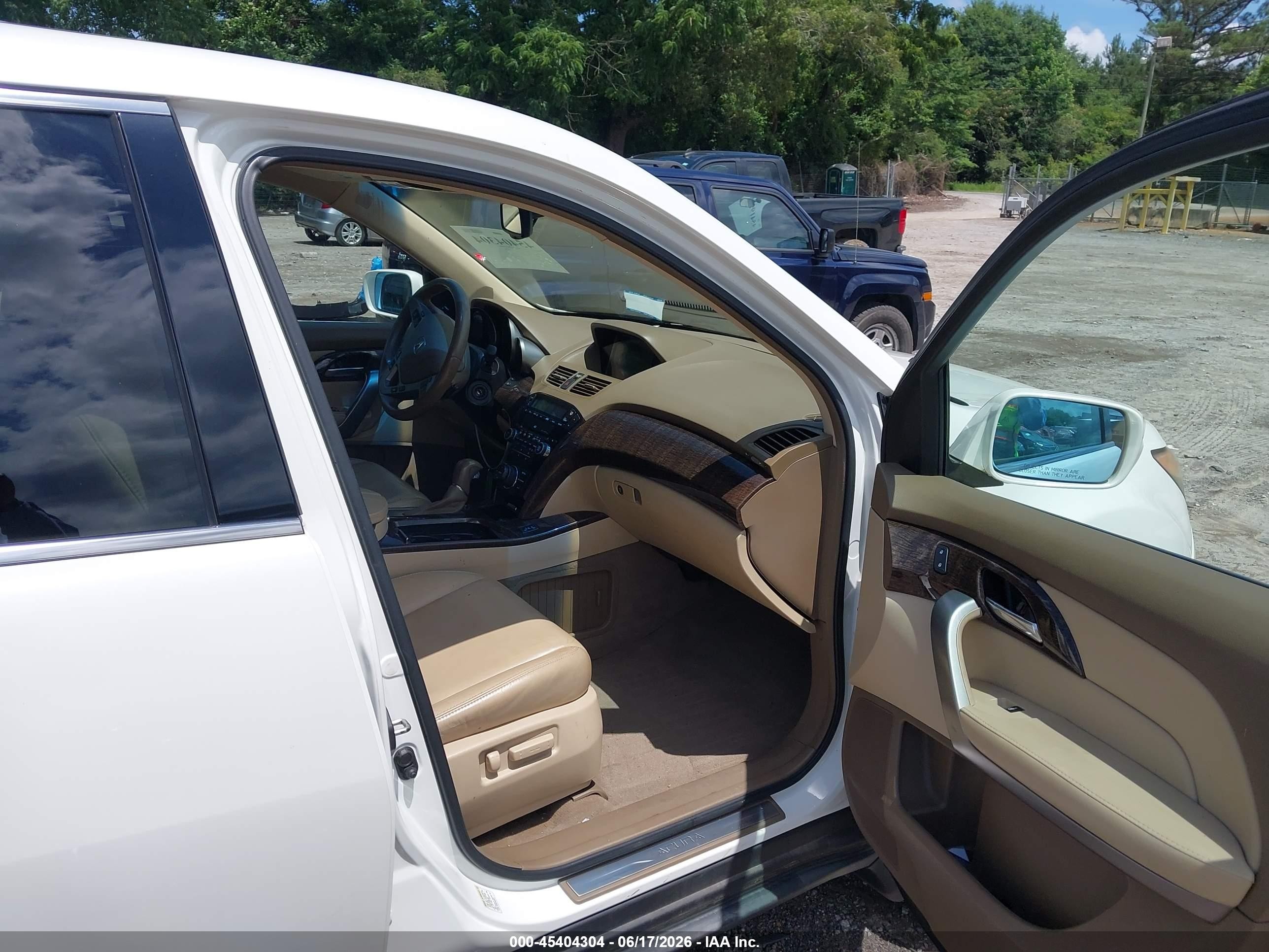 2013 Acura Mdx Technology Package White vin: 2HNYD2H33DH515670