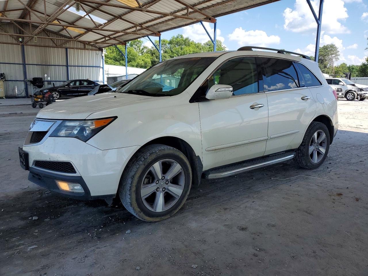 2013 Acura Mdx Technology White vin: 2HNYD2H33DH520321