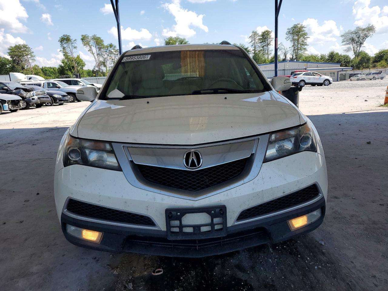 2013 Acura Mdx Technology White vin: 2HNYD2H33DH520321