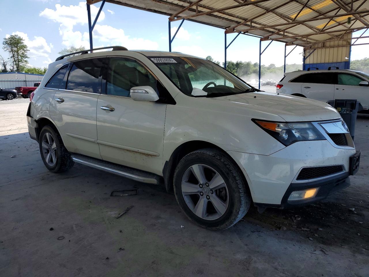 2013 Acura Mdx Technology White vin: 2HNYD2H33DH520321