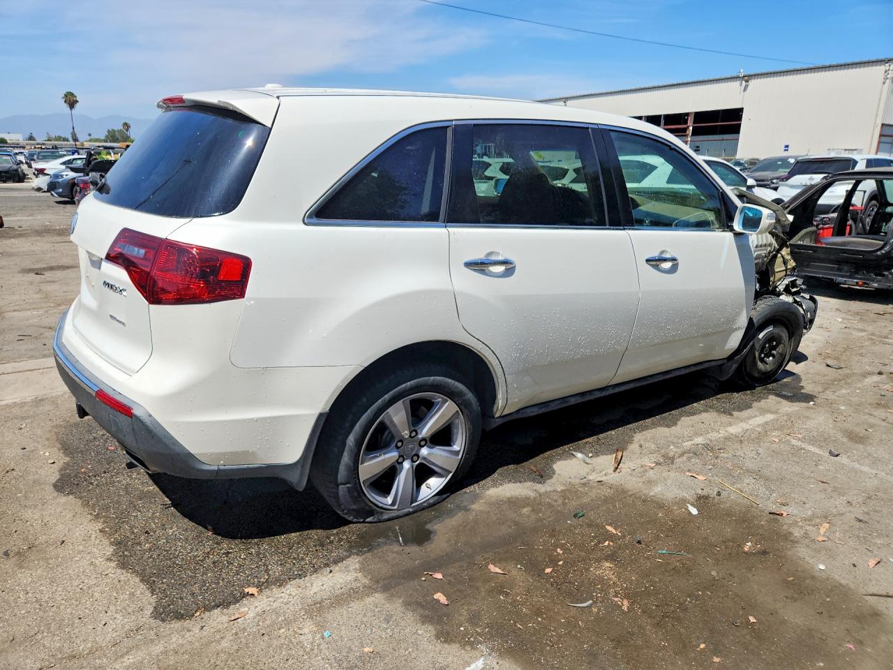 2012 Acura Mdx Technology White vin: 2HNYD2H34CH531875