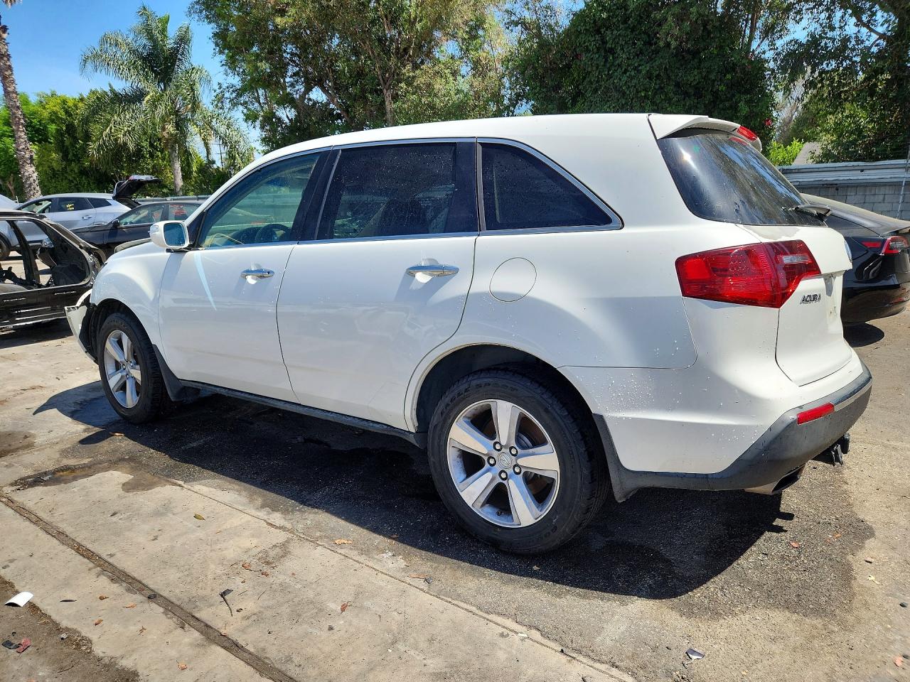 2012 Acura Mdx Technology White vin: 2HNYD2H34CH531875