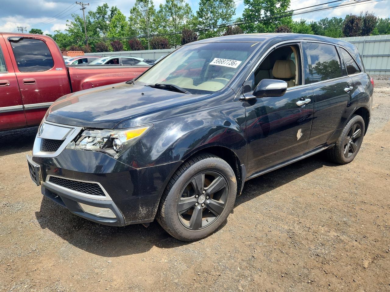2013 Acura Mdx Technology Black vin: 2HNYD2H34DH506430