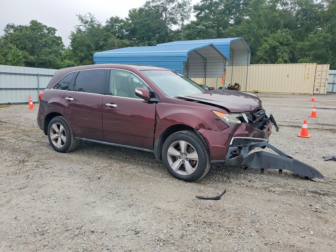 2013 Acura Mdx Technology Burgundy vin: 2HNYD2H34DH518979