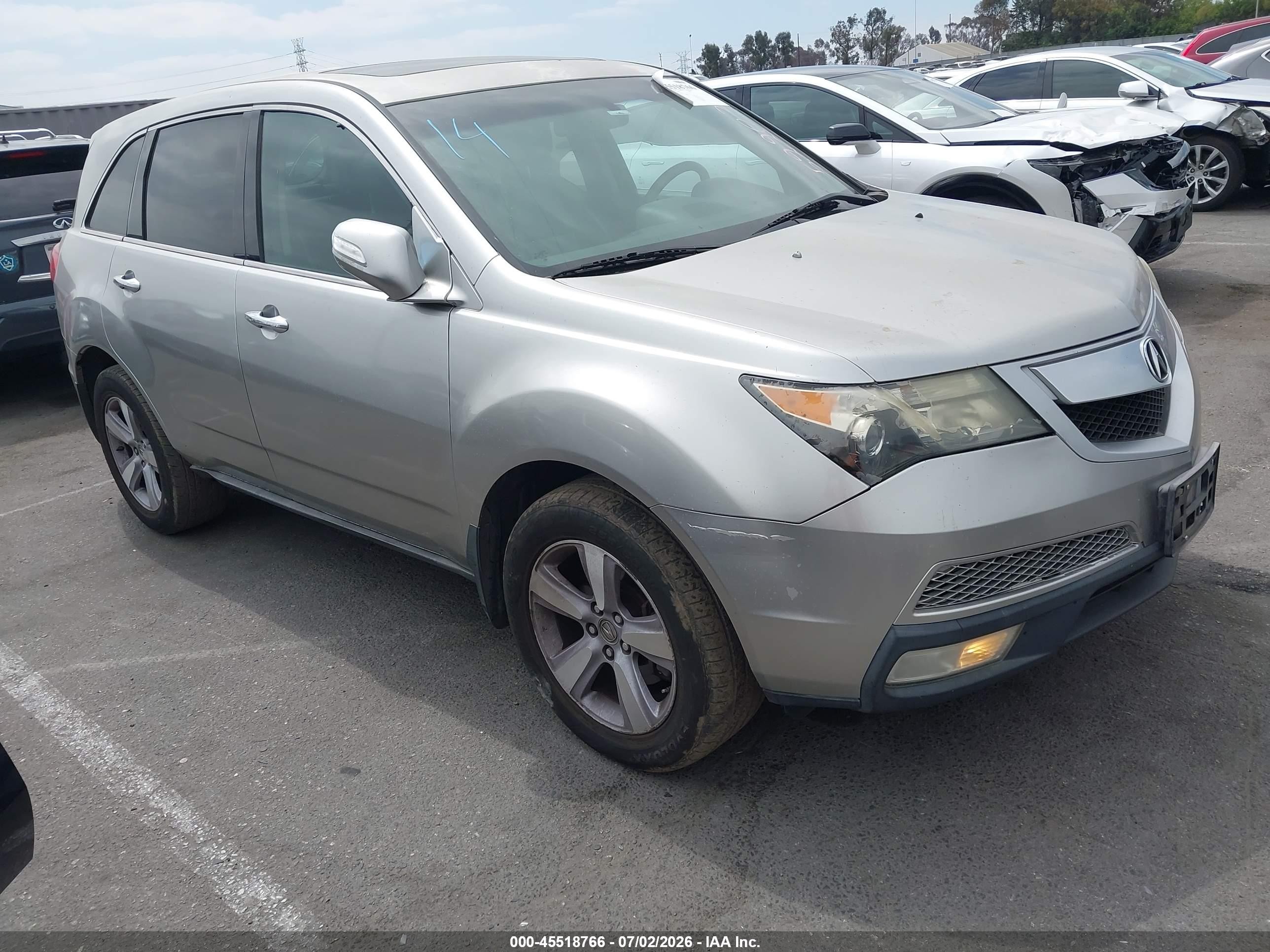 2013 Acura Mdx Technology Package Silver vin: 2HNYD2H34DH522031