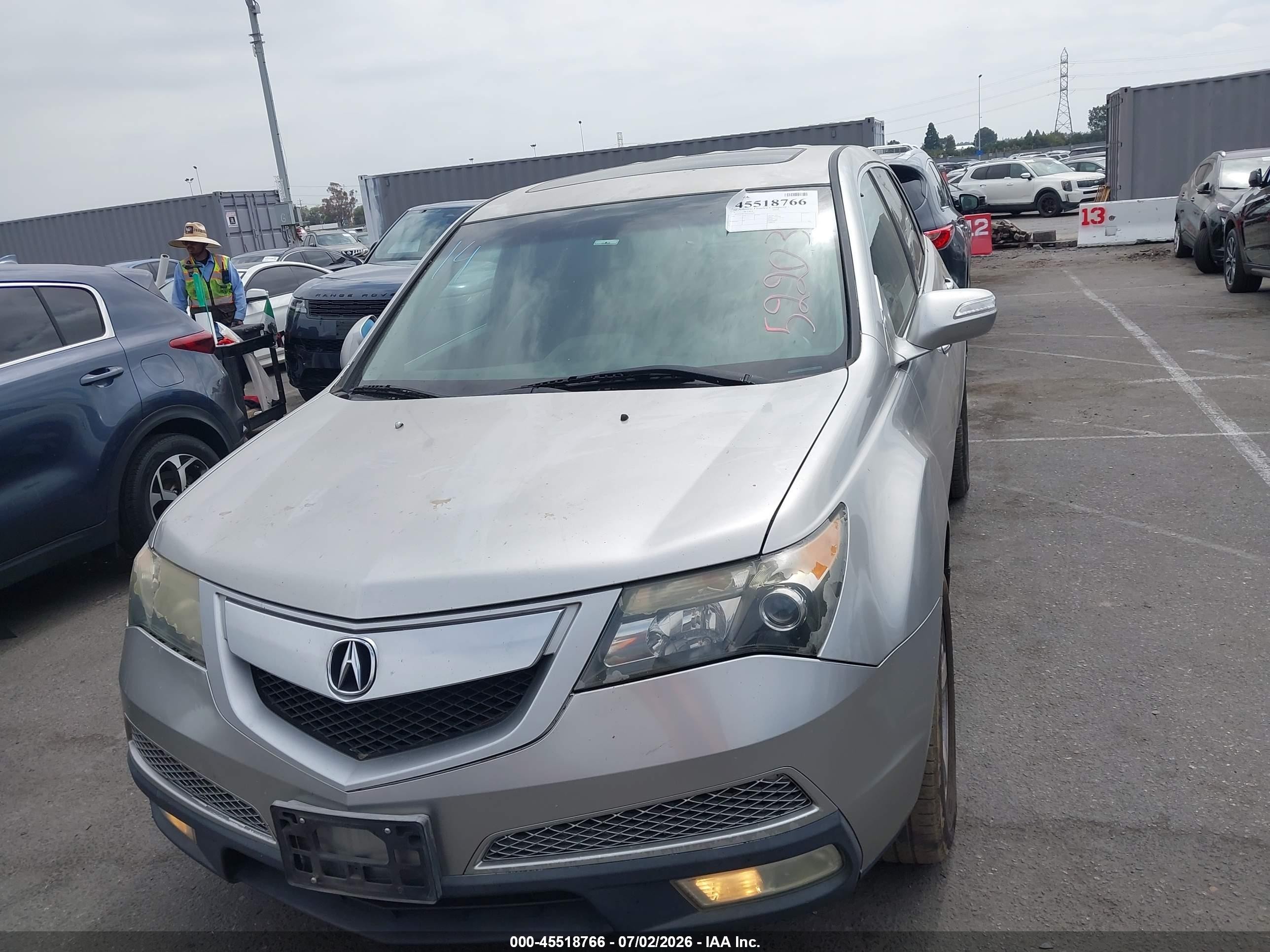 2013 Acura Mdx Technology Package Silver vin: 2HNYD2H34DH522031