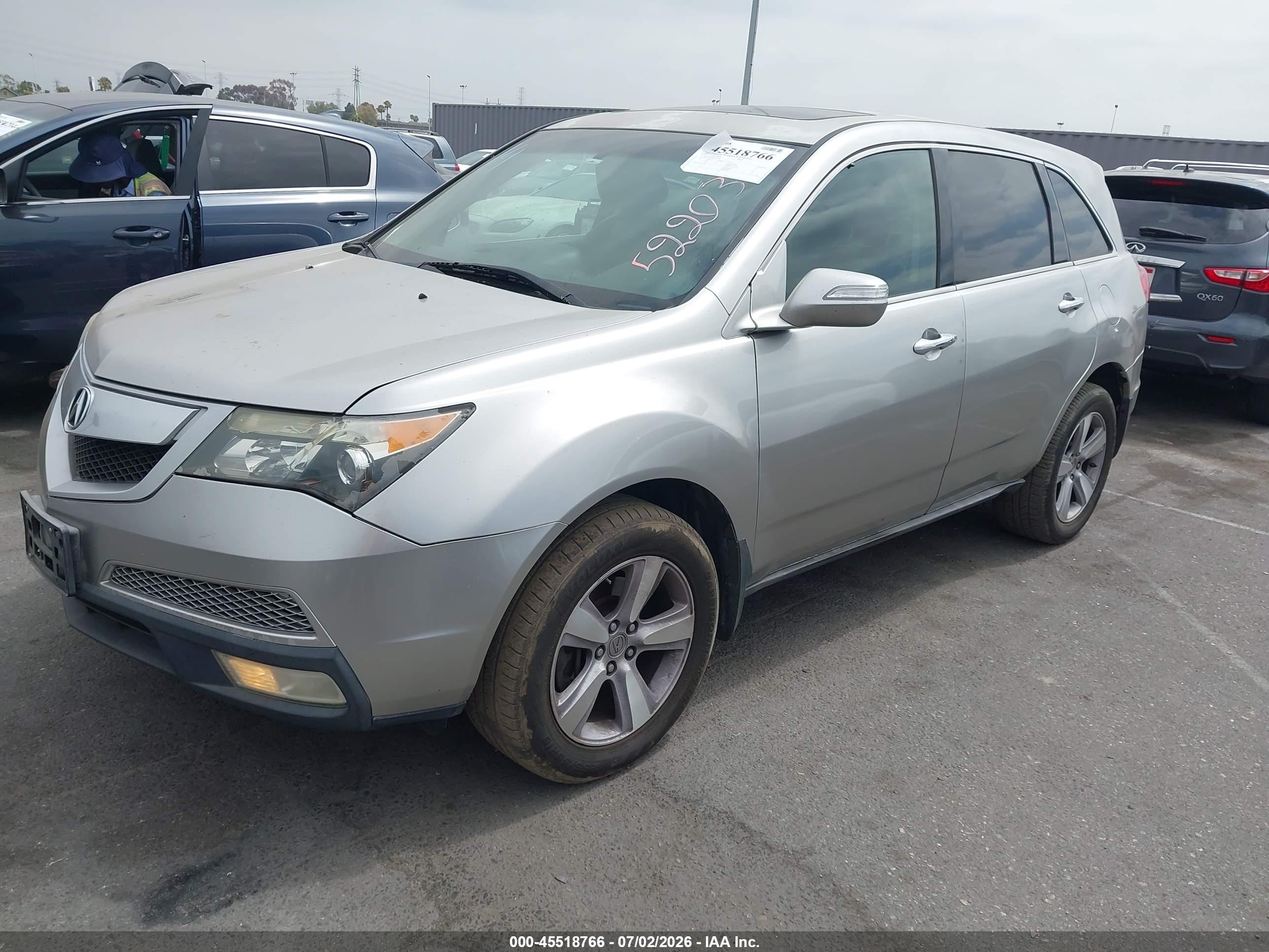 2013 Acura Mdx Technology Package Silver vin: 2HNYD2H34DH522031