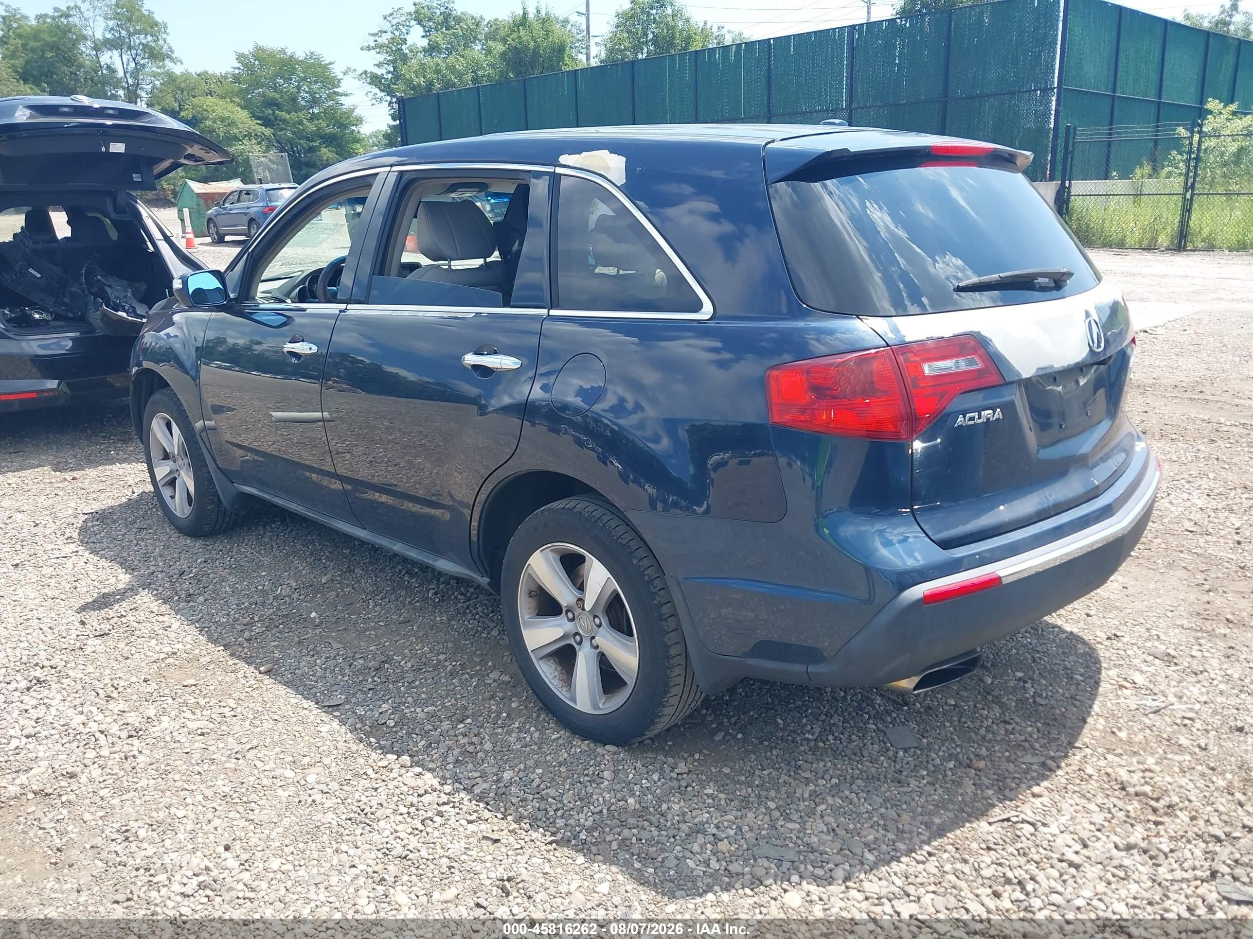 2012 Acura Mdx Technology Package Black vin: 2HNYD2H35CH502580