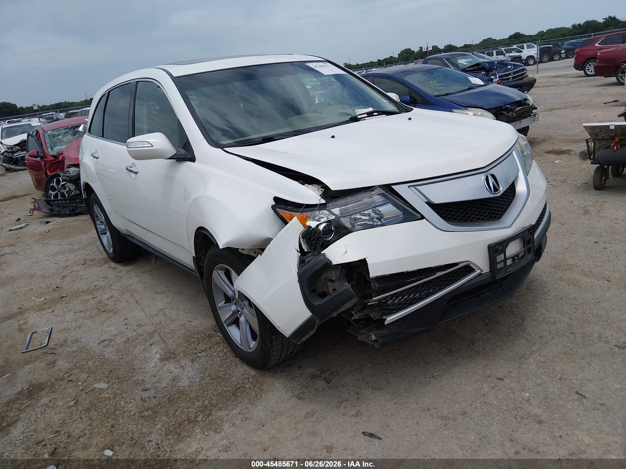 2012 Acura Mdx Technology Package White vin: 2HNYD2H35CH511179
