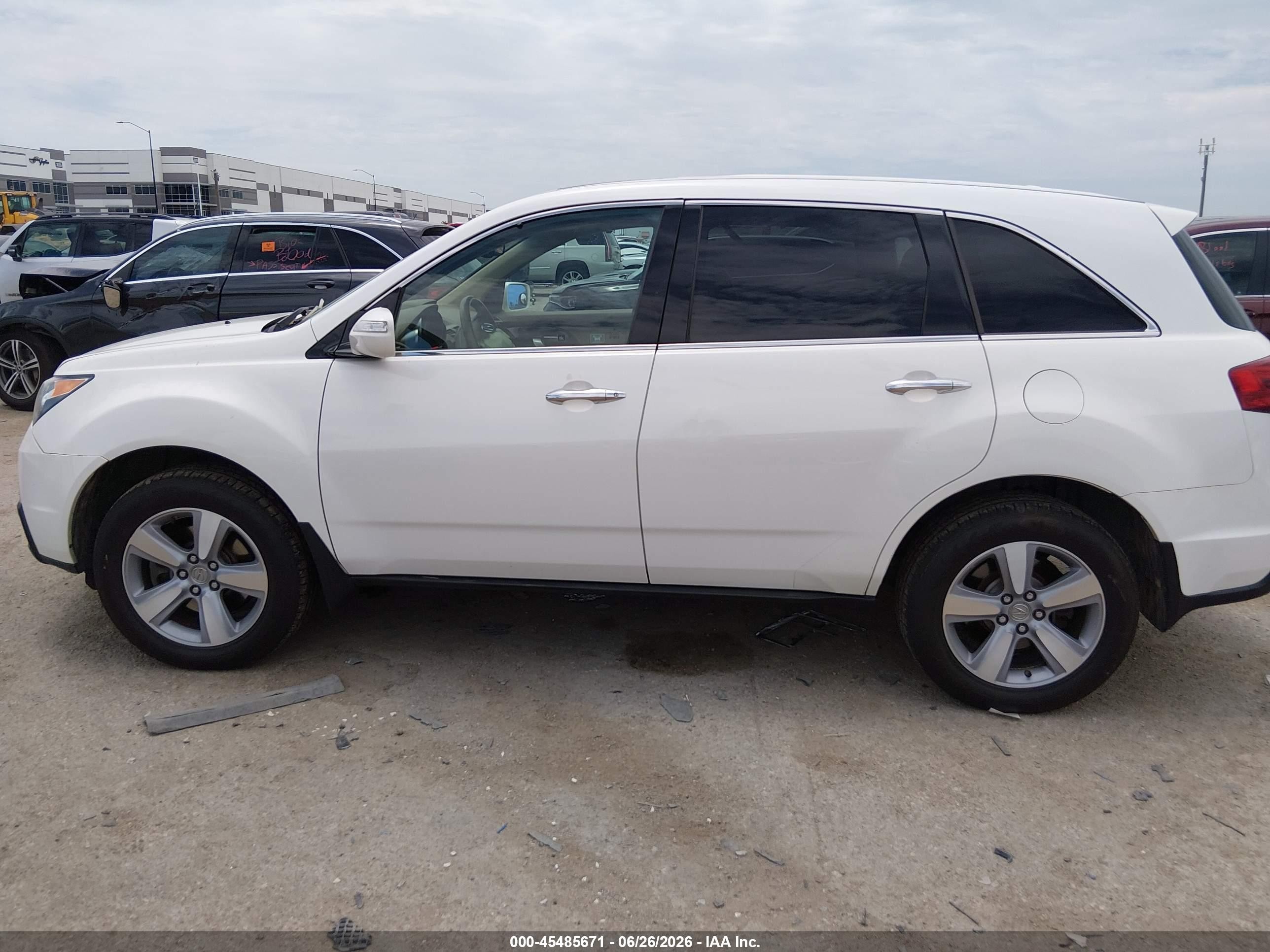 2012 Acura Mdx Technology Package White vin: 2HNYD2H35CH511179