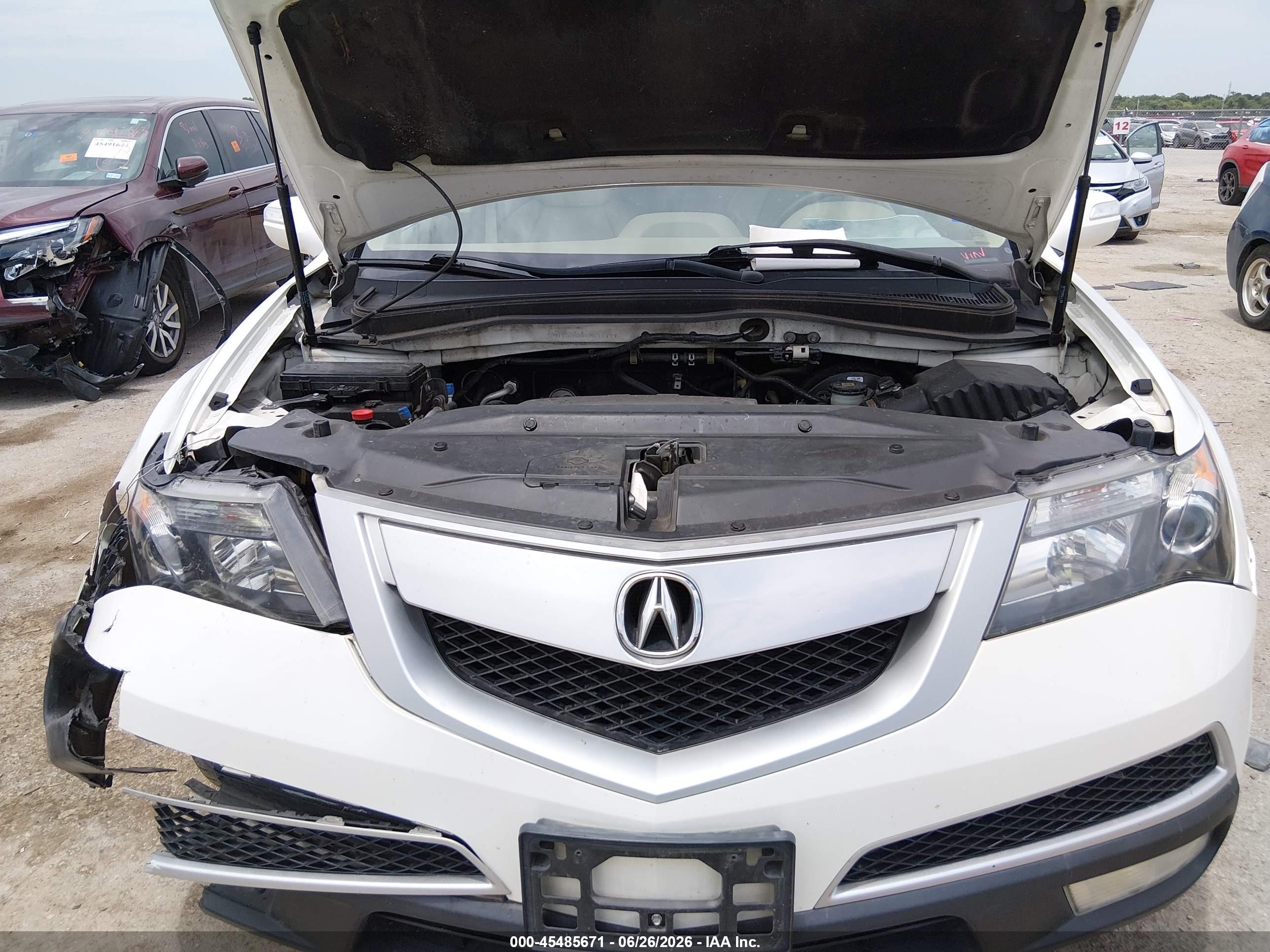 2012 Acura Mdx Technology Package White vin: 2HNYD2H35CH511179