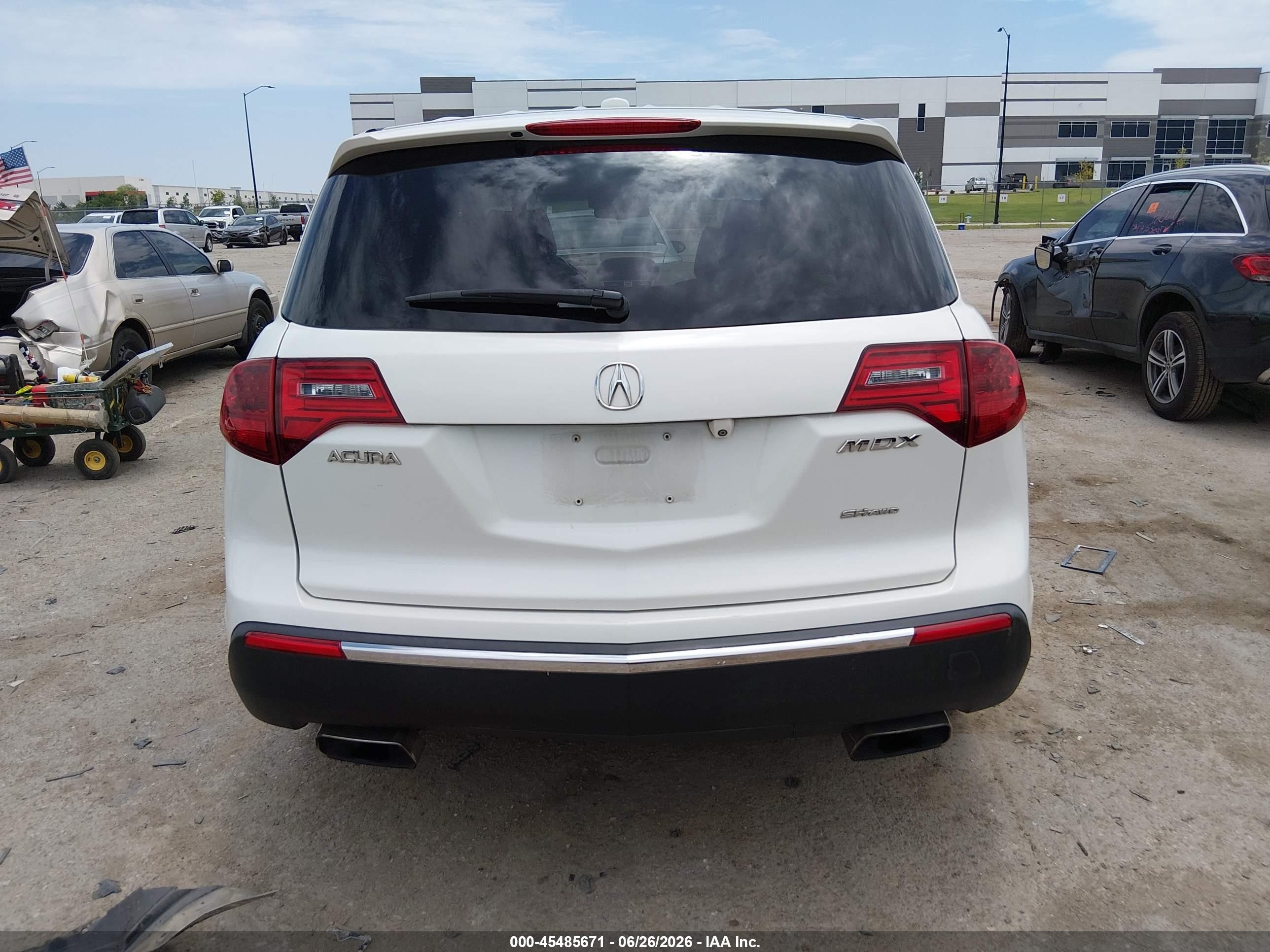 2012 Acura Mdx Technology Package White vin: 2HNYD2H35CH511179