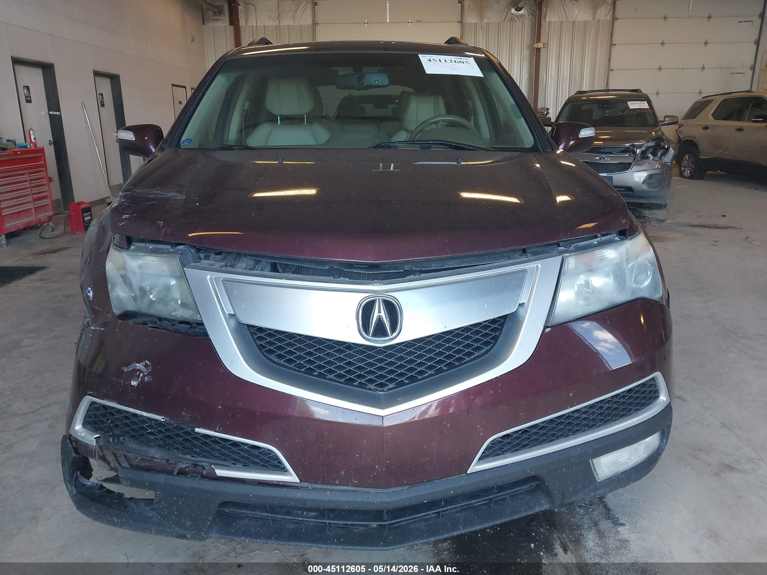 2012 Acura Mdx Technology Package Burgundy vin: 2HNYD2H35CH512459