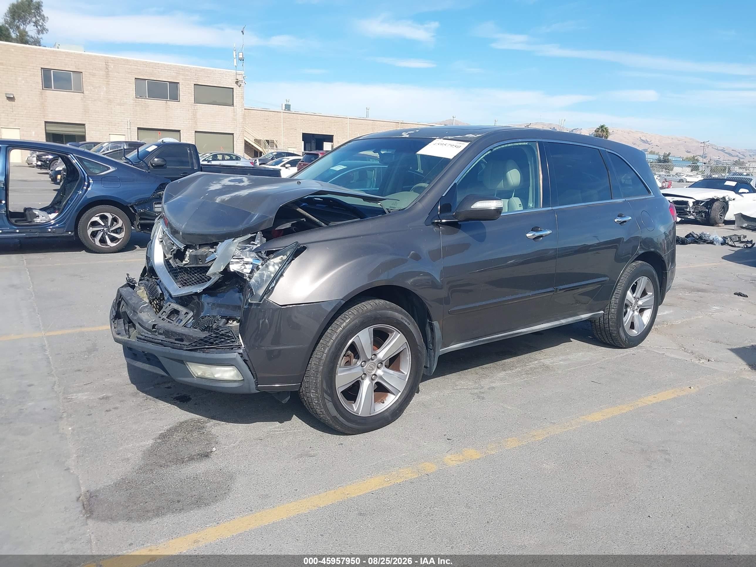 2012 Acura Mdx Technology Package Gray vin: 2HNYD2H35CH530072