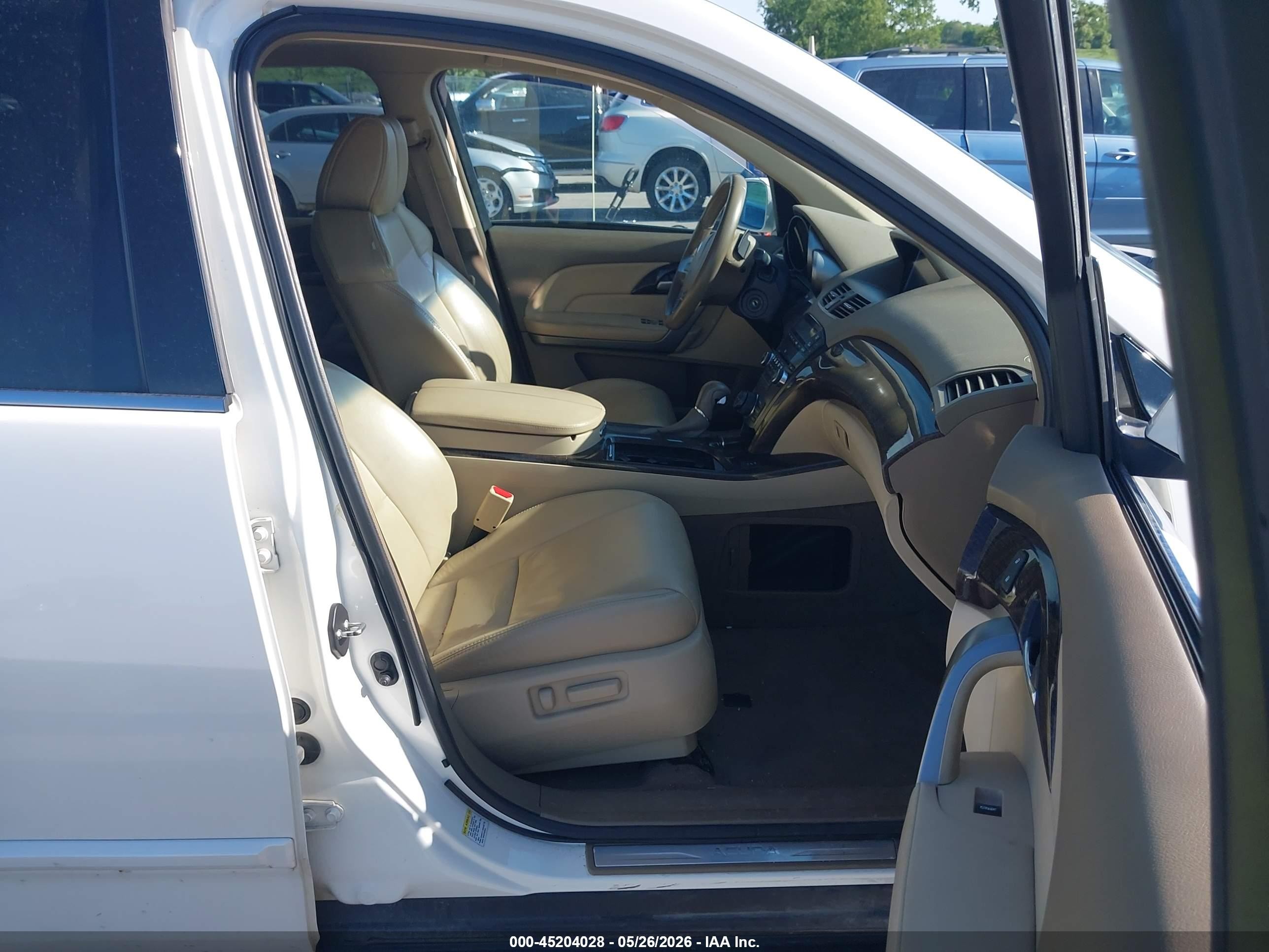 2012 Acura Mdx Technology Package White vin: 2HNYD2H35CH549415