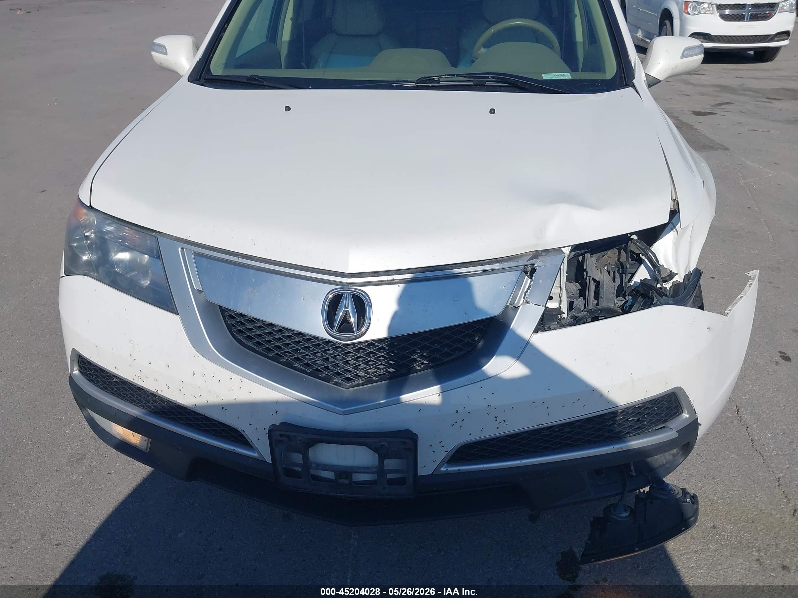 2012 Acura Mdx Technology Package White vin: 2HNYD2H35CH549415