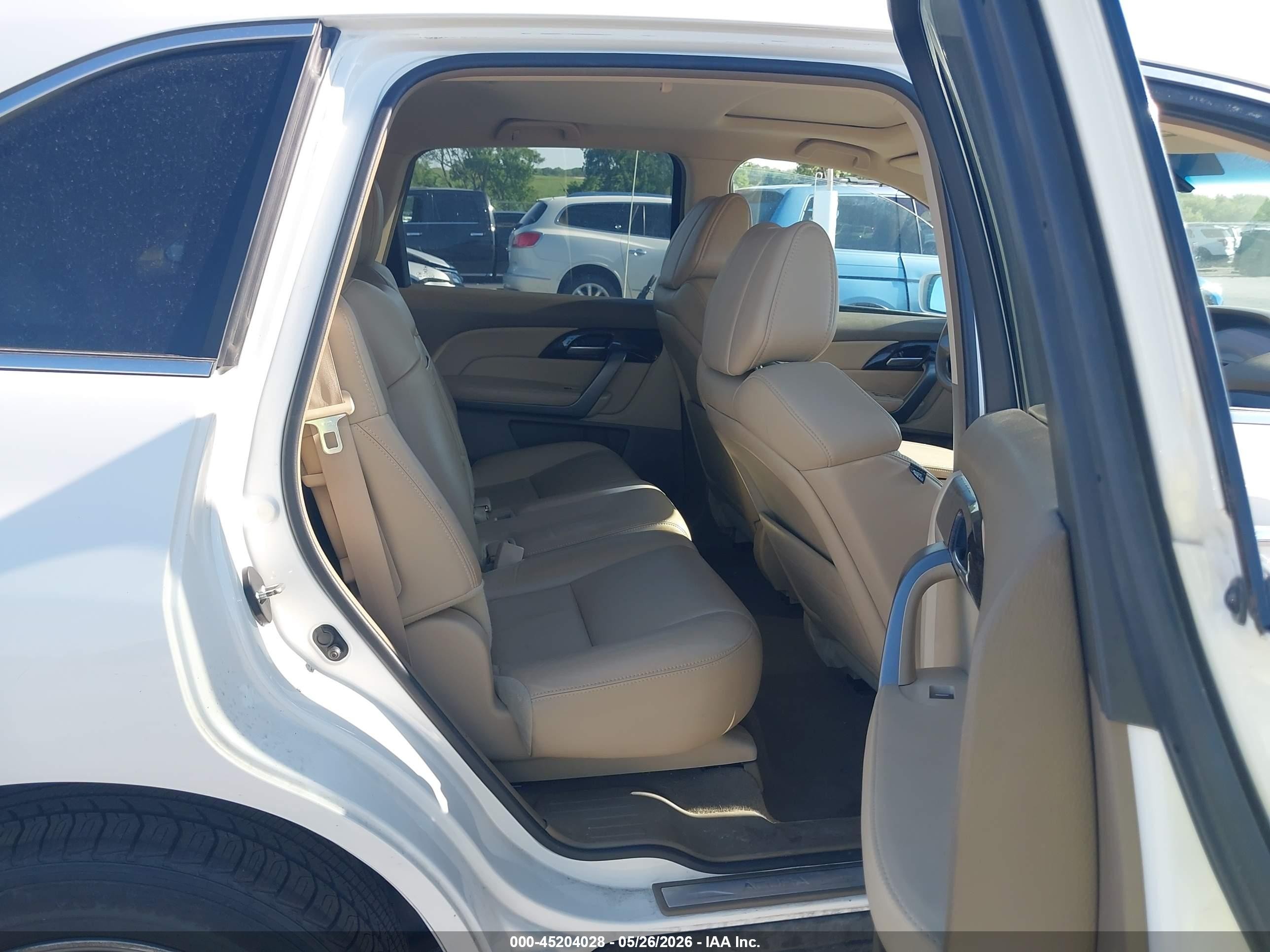 2012 Acura Mdx Technology Package White vin: 2HNYD2H35CH549415