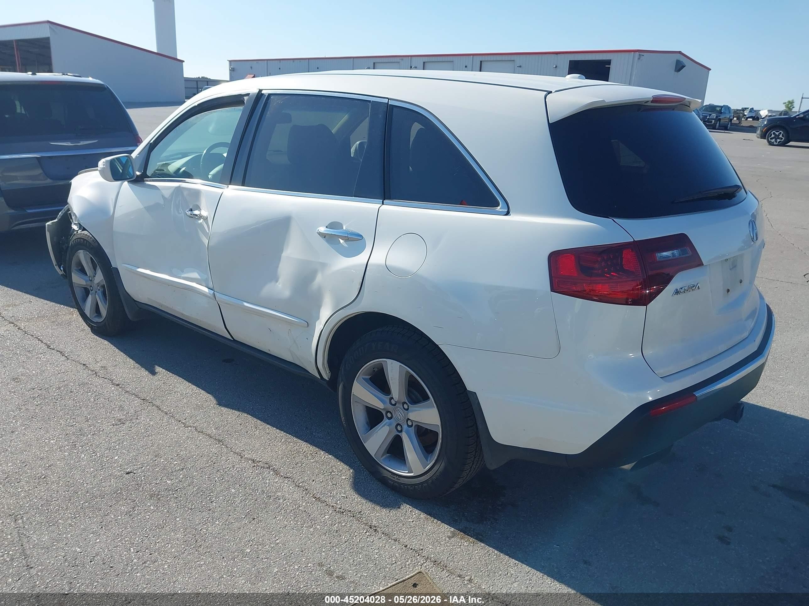 2012 Acura Mdx Technology Package White vin: 2HNYD2H35CH549415