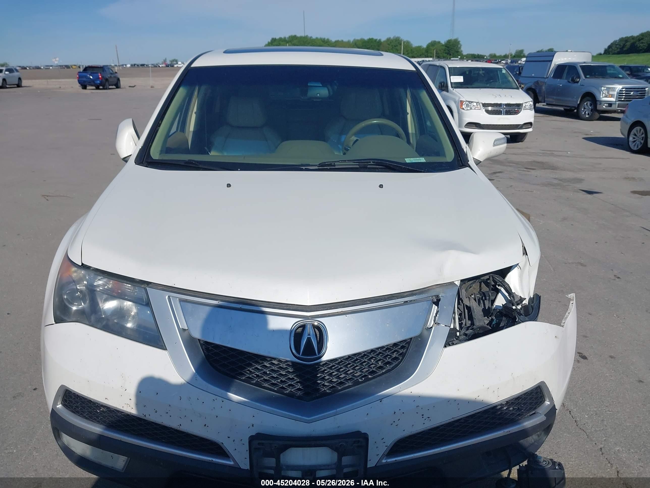 2012 Acura Mdx Technology Package White vin: 2HNYD2H35CH549415