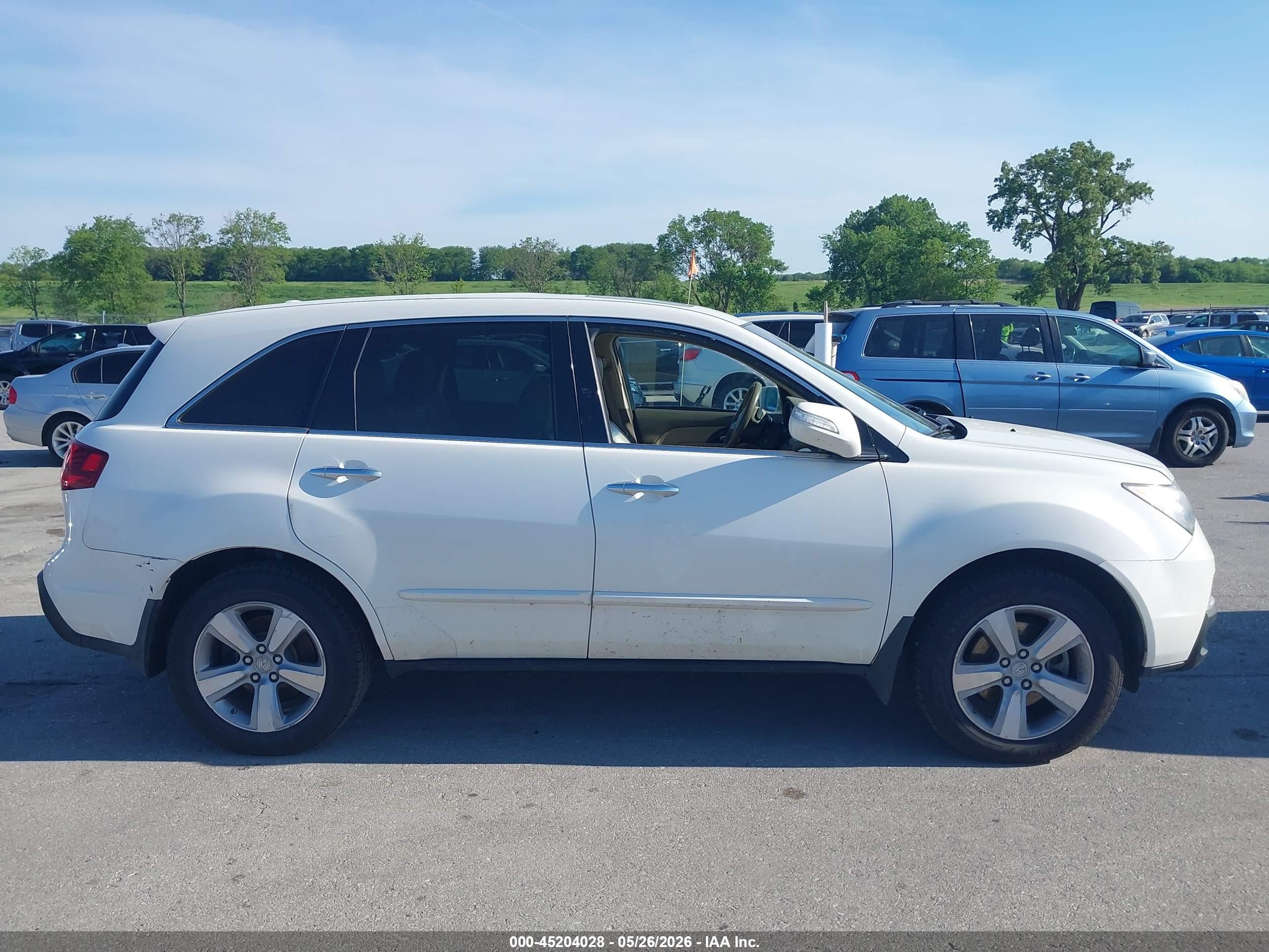 2012 Acura Mdx Technology Package White vin: 2HNYD2H35CH549415