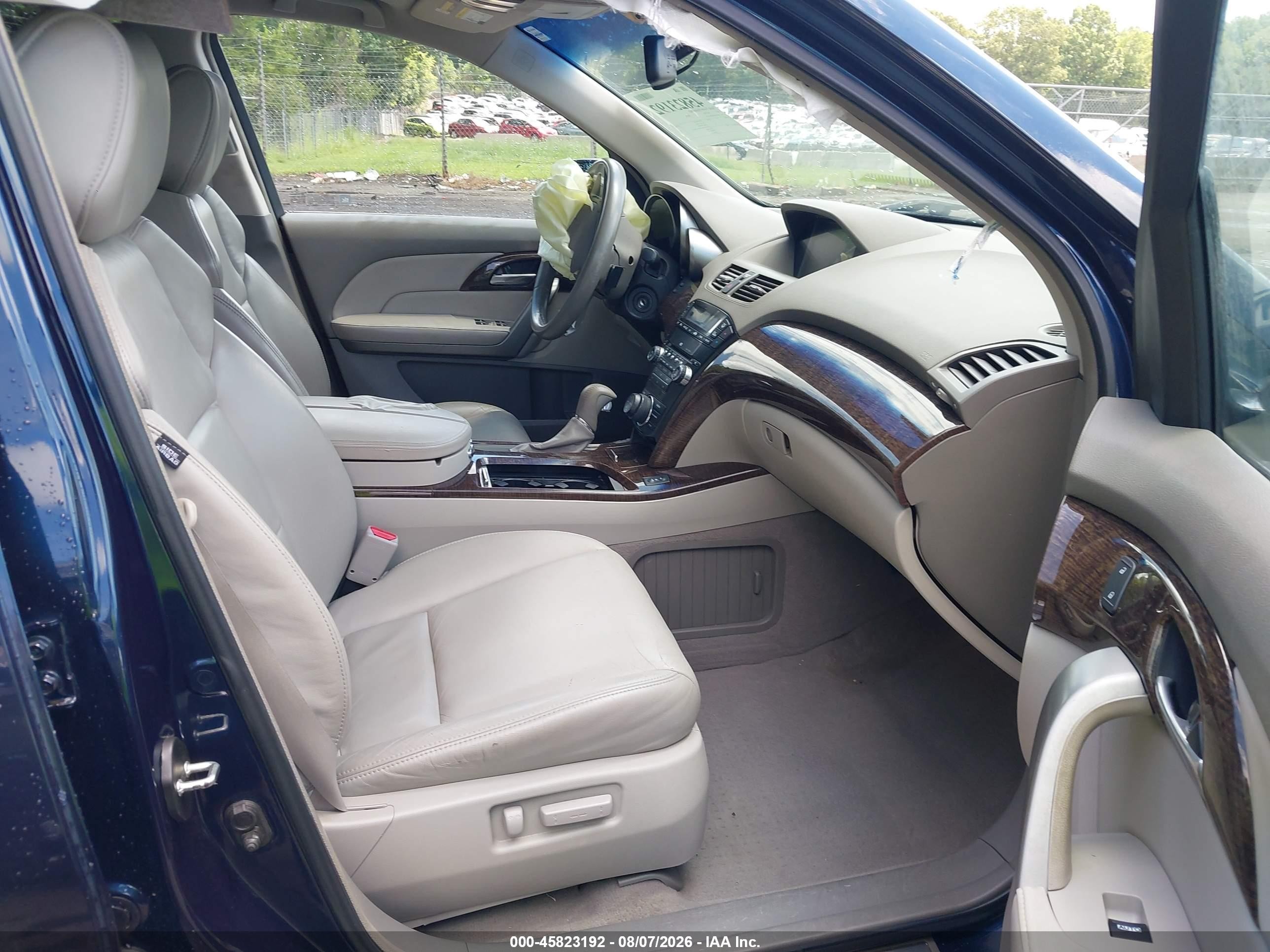 2013 Acura Mdx Technology Package Blue vin: 2HNYD2H35DH516562