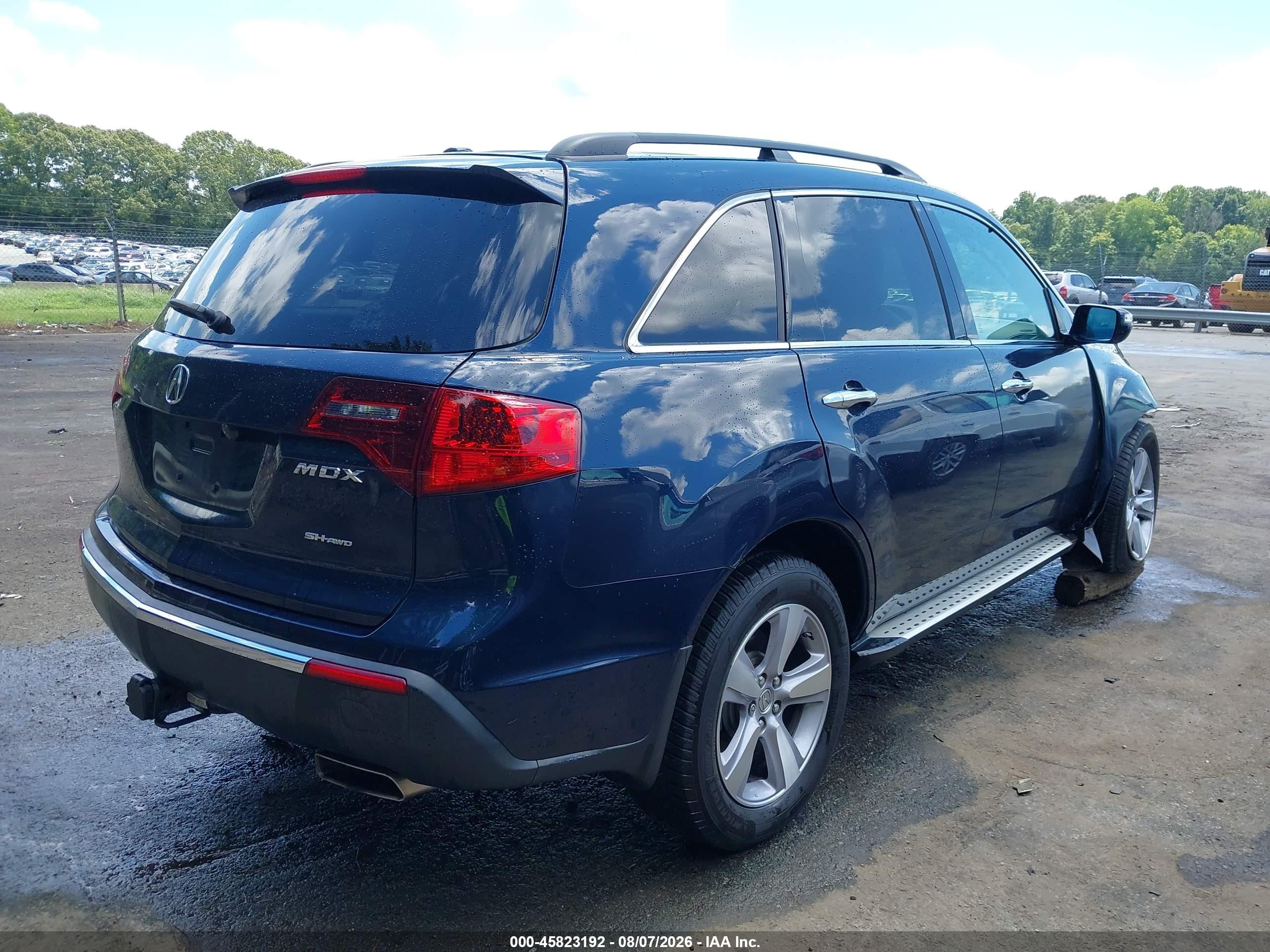 2013 Acura Mdx Technology Package Blue vin: 2HNYD2H35DH516562