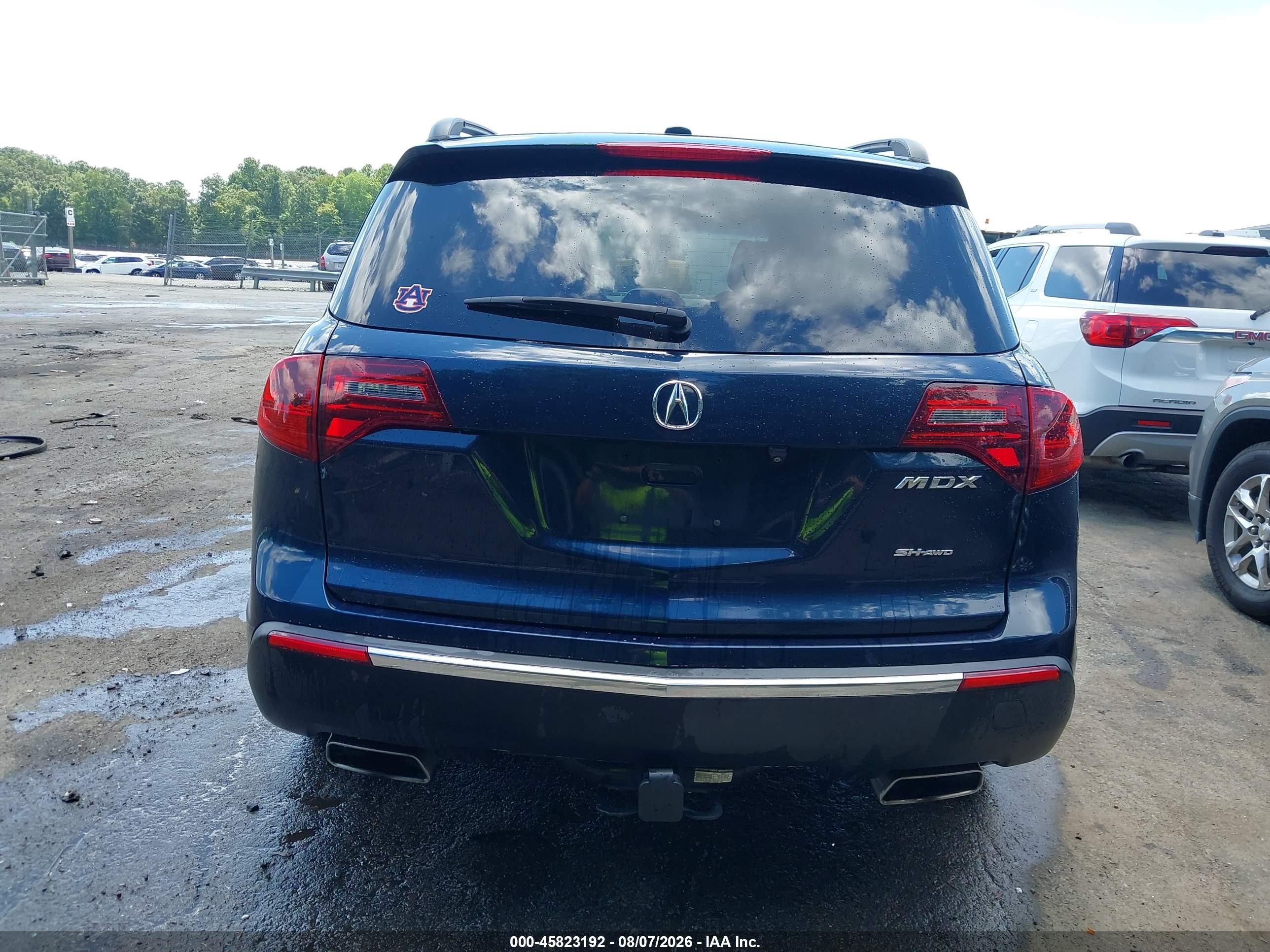 2013 Acura Mdx Technology Package Blue vin: 2HNYD2H35DH516562