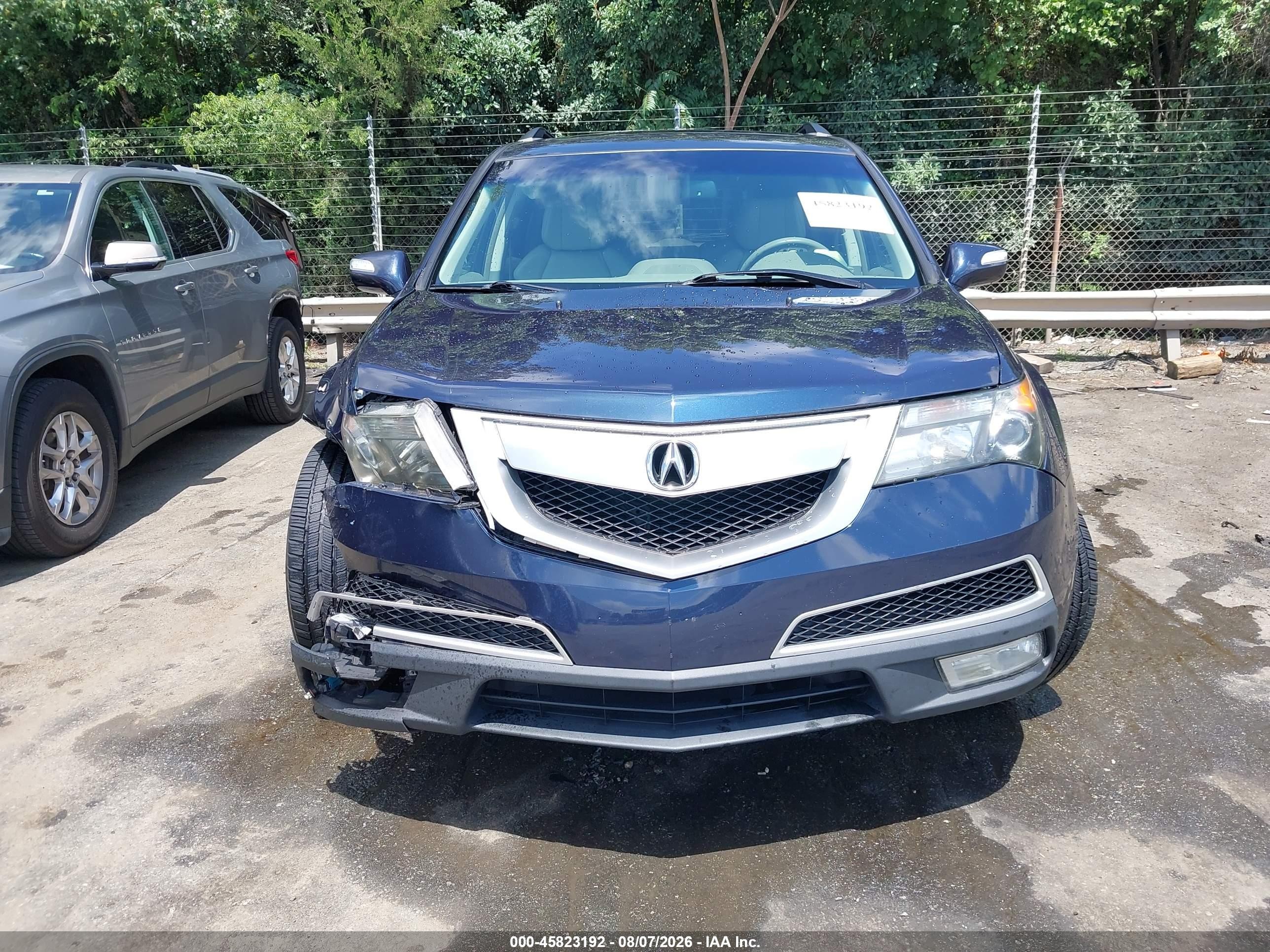 2013 Acura Mdx Technology Package Blue vin: 2HNYD2H35DH516562