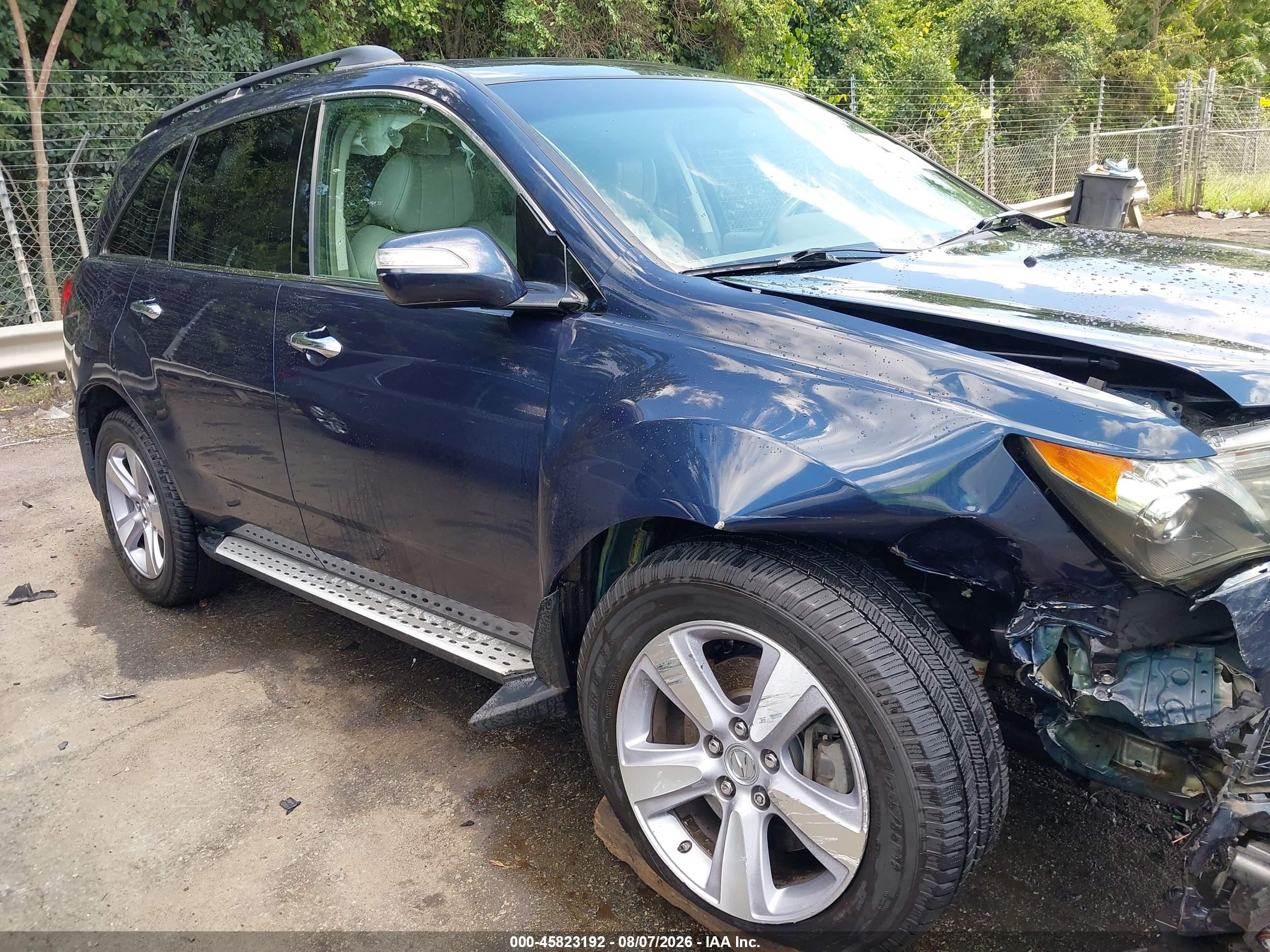 2013 Acura Mdx Technology Package Blue vin: 2HNYD2H35DH516562