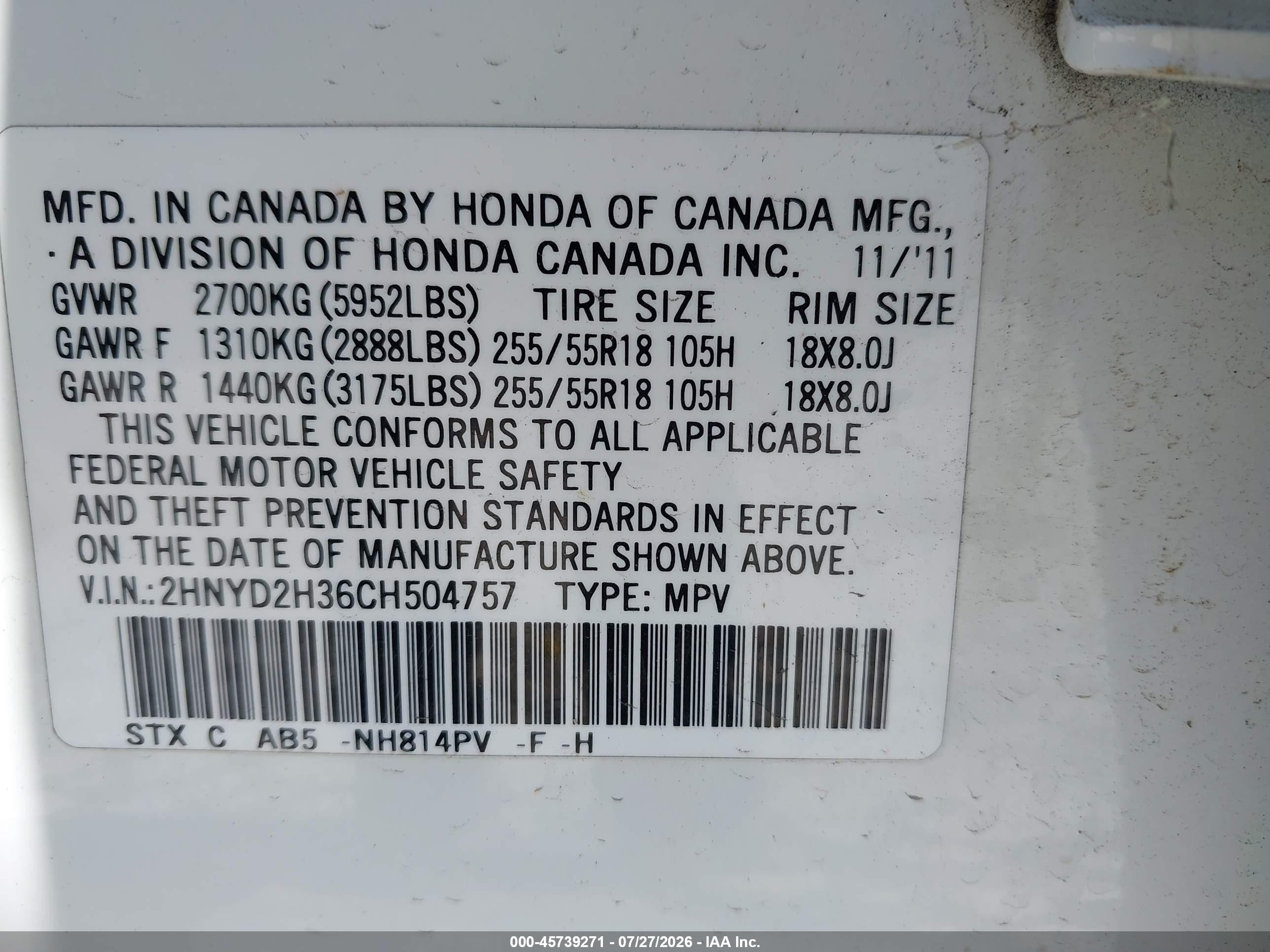 2012 Acura Mdx Technology Package White vin: 2HNYD2H36CH504757