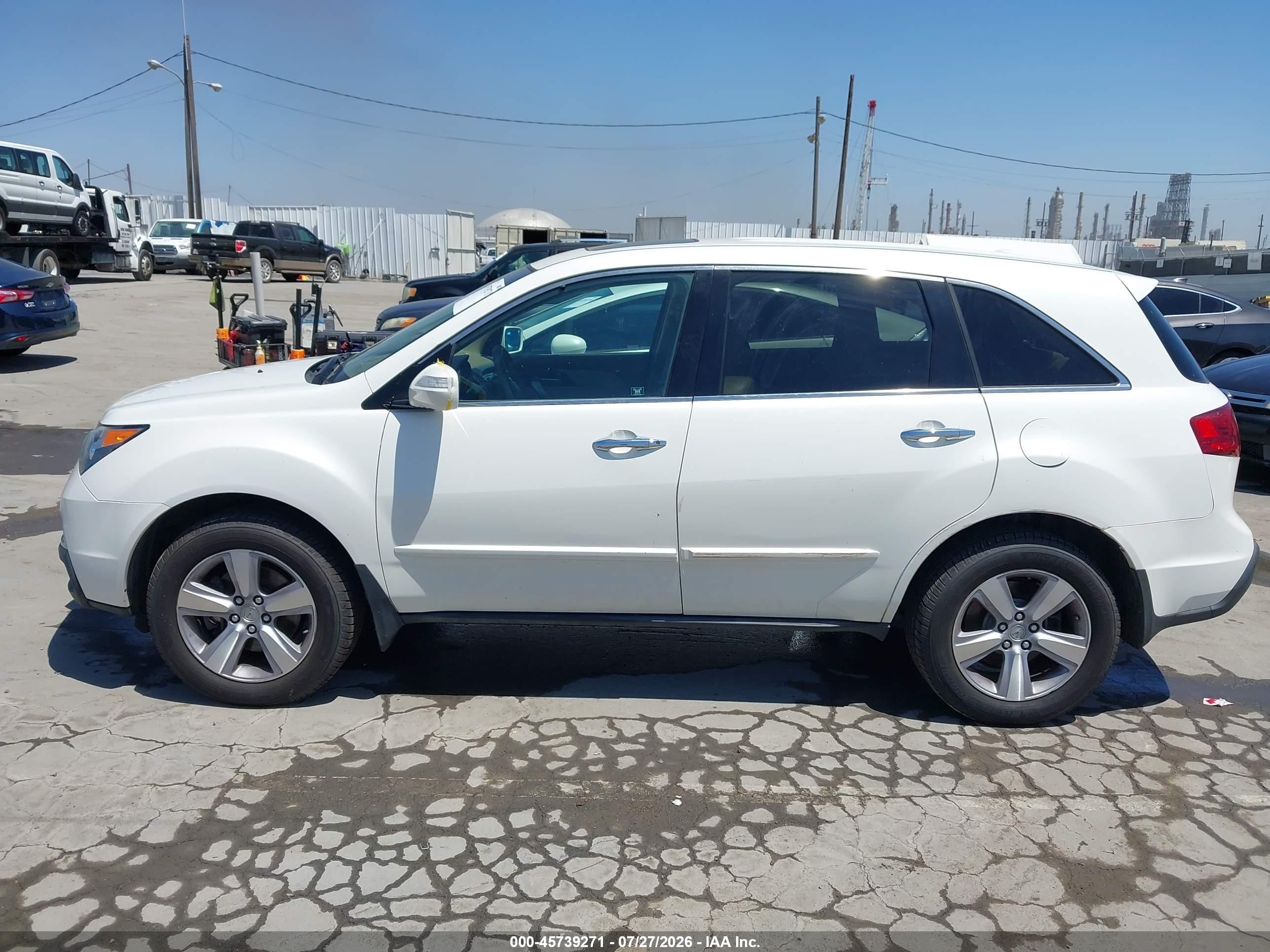 2012 Acura Mdx Technology Package White vin: 2HNYD2H36CH504757