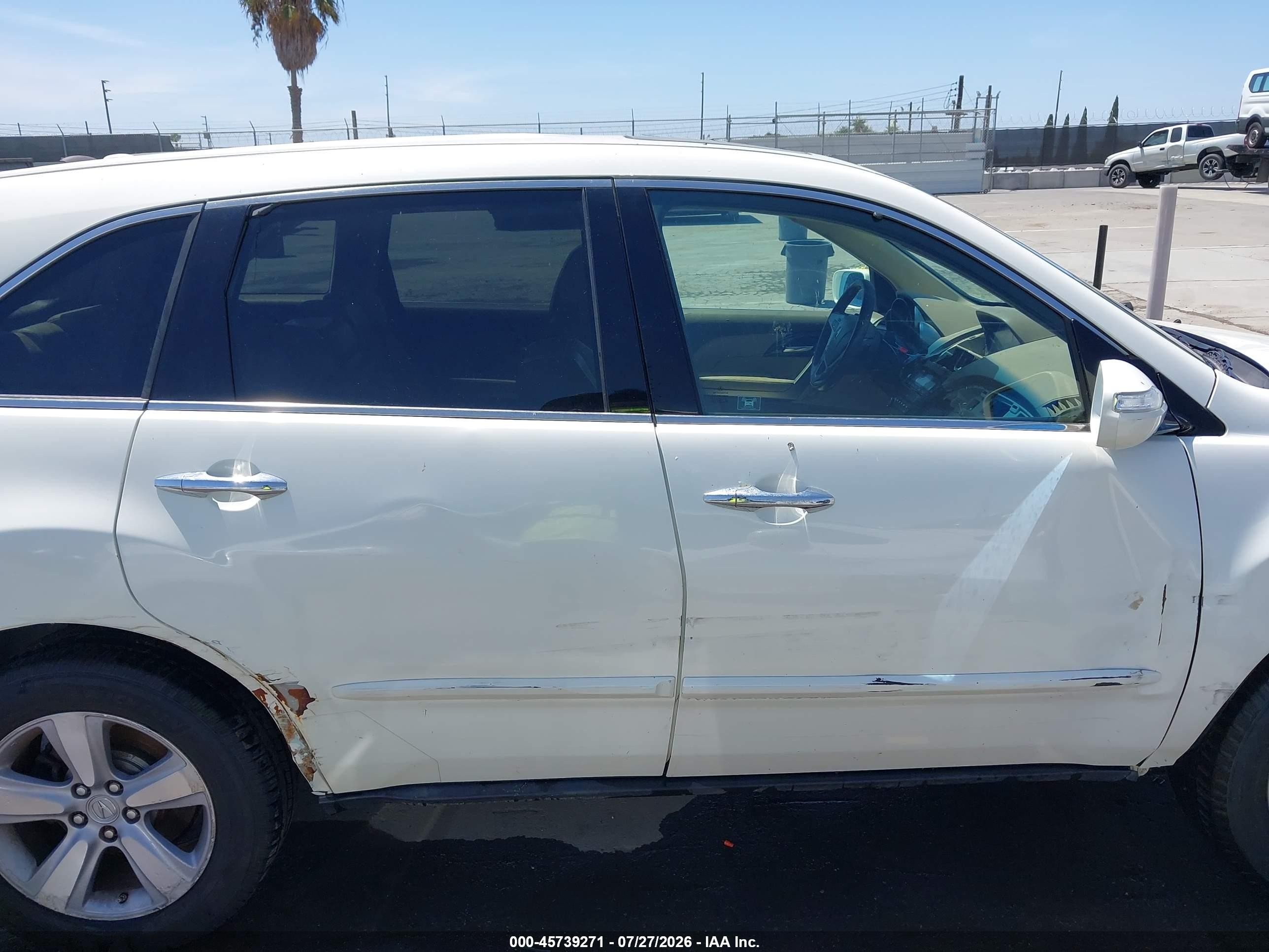 2012 Acura Mdx Technology Package White vin: 2HNYD2H36CH504757