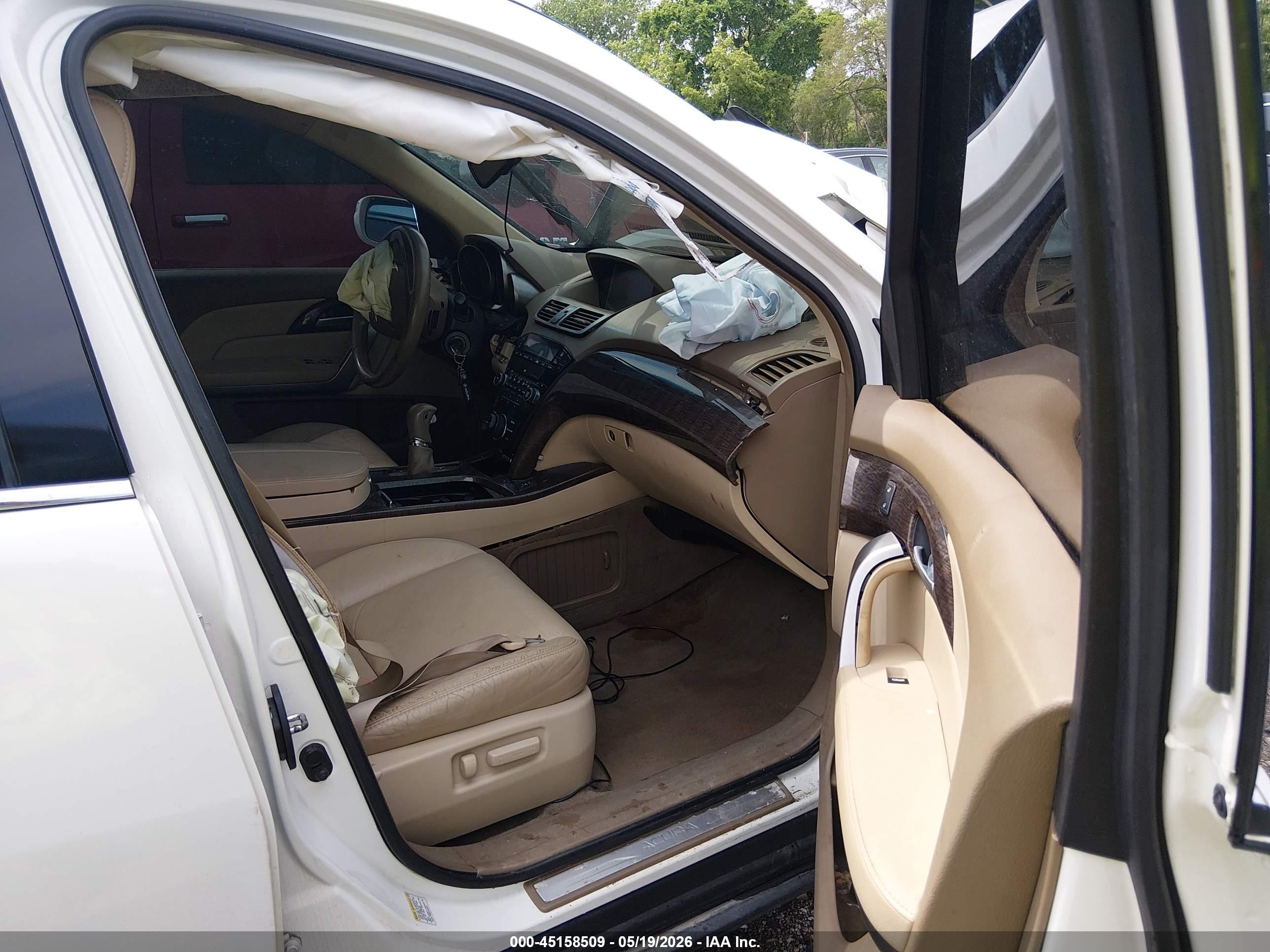 2012 Acura Mdx Technology Package White vin: 2HNYD2H36CH510686