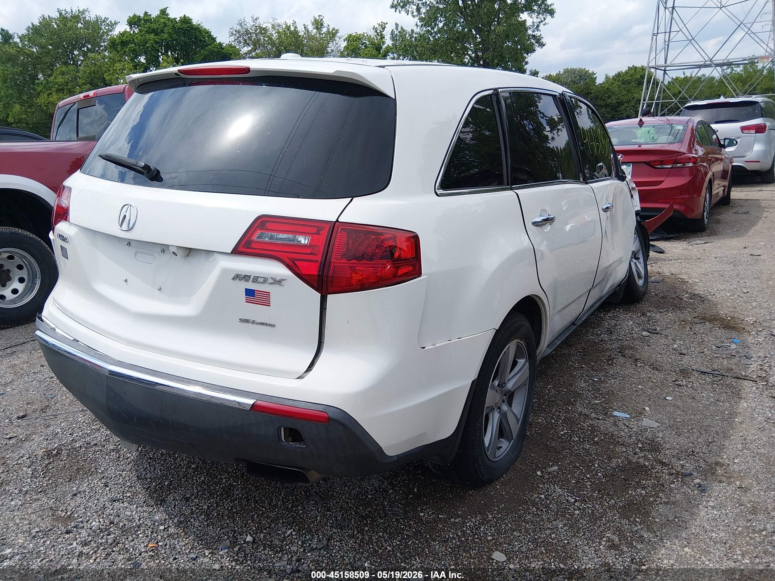 2012 Acura Mdx Technology Package White vin: 2HNYD2H36CH510686