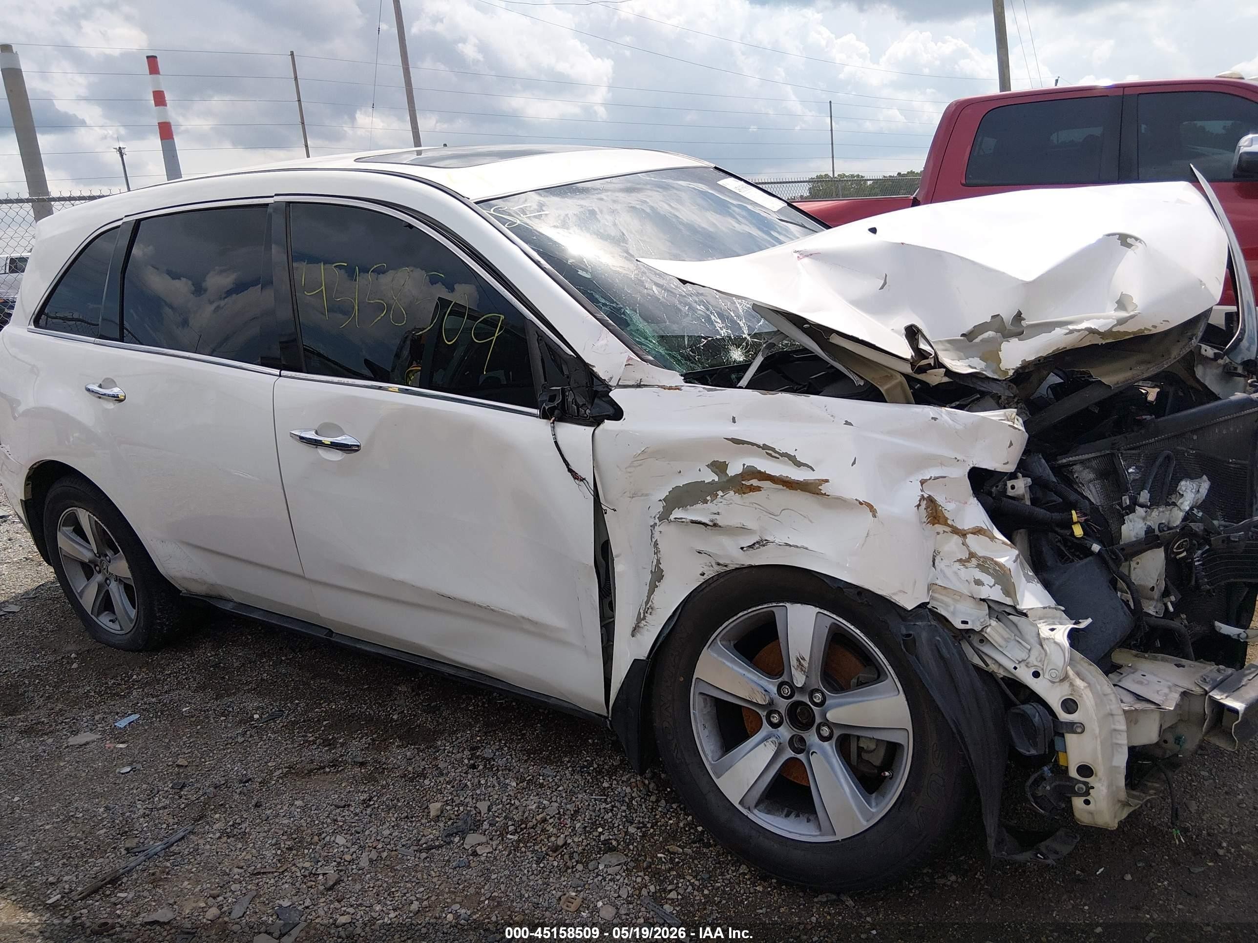 2012 Acura Mdx Technology Package White vin: 2HNYD2H36CH510686