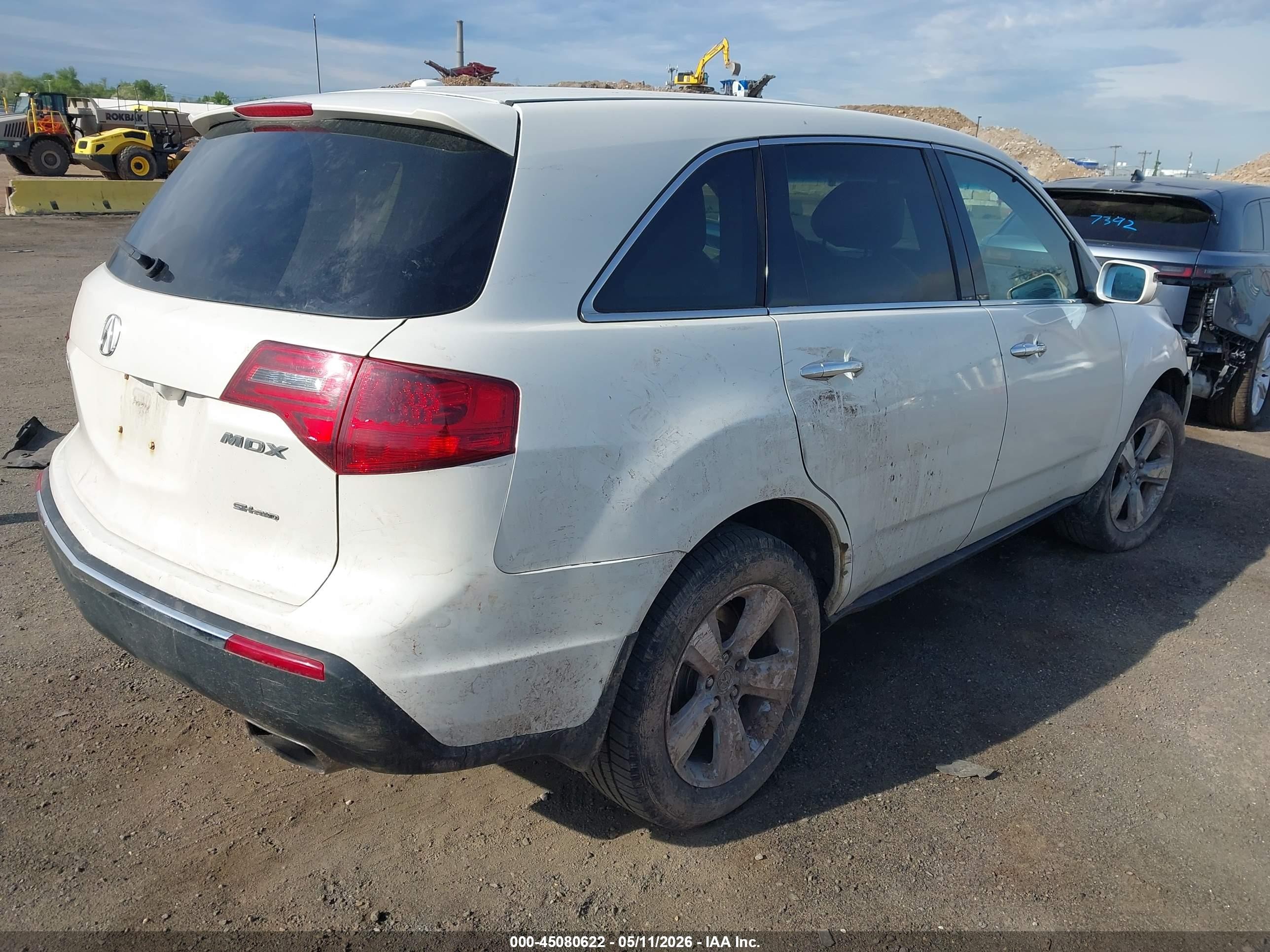 2012 Acura Mdx Technology Package Белый vin: 2HNYD2H36CH512695