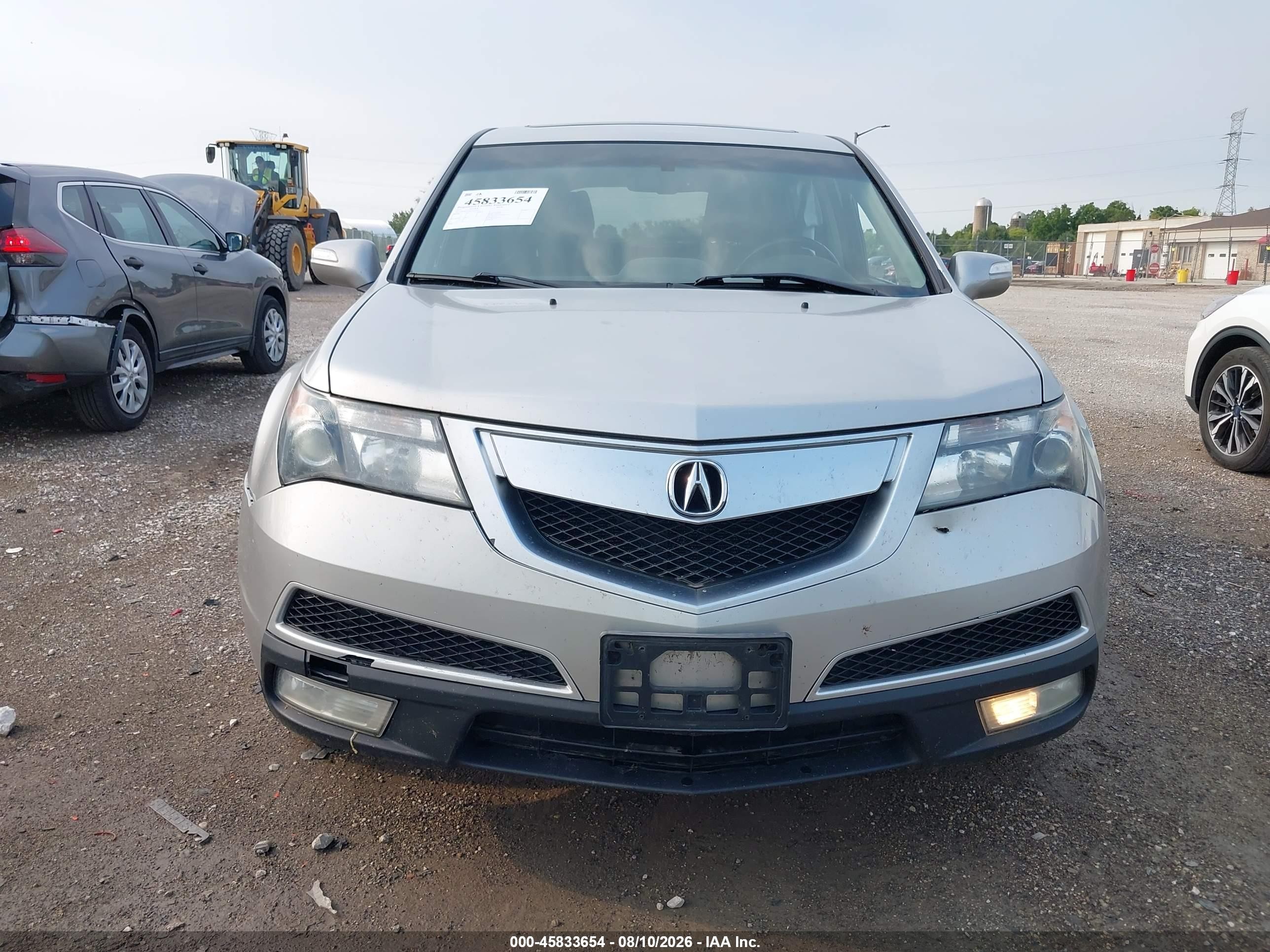 2012 Acura Mdx Technology Package Silver vin: 2HNYD2H36CH514205