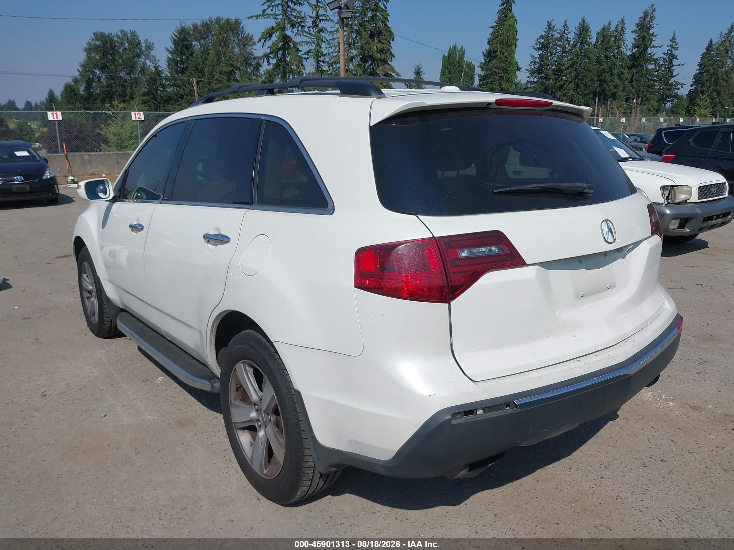 2012 Acura Mdx Technology Package White vin: 2HNYD2H36CH517704