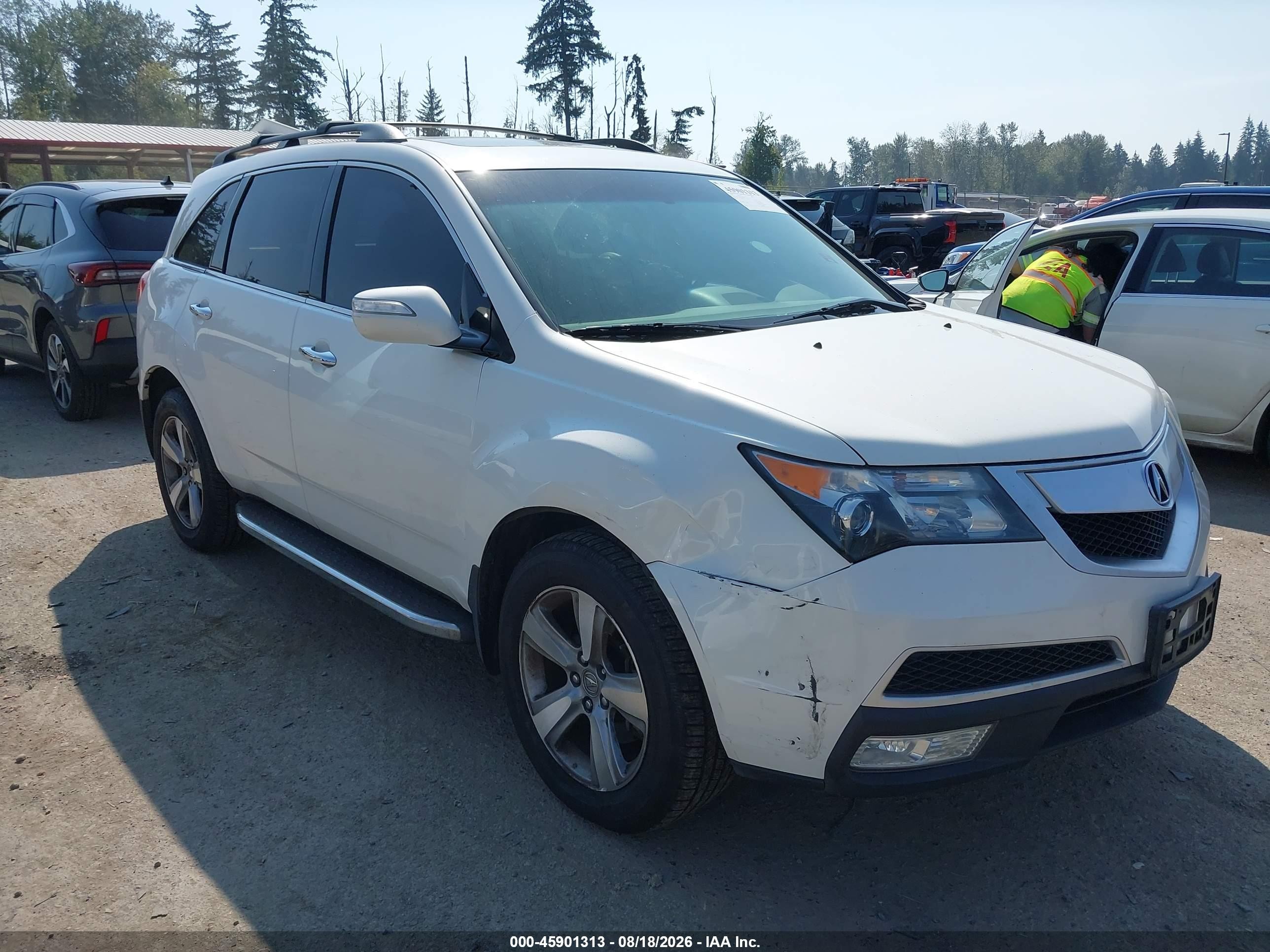 2012 Acura Mdx Technology Package Белый vin: 2HNYD2H36CH517704