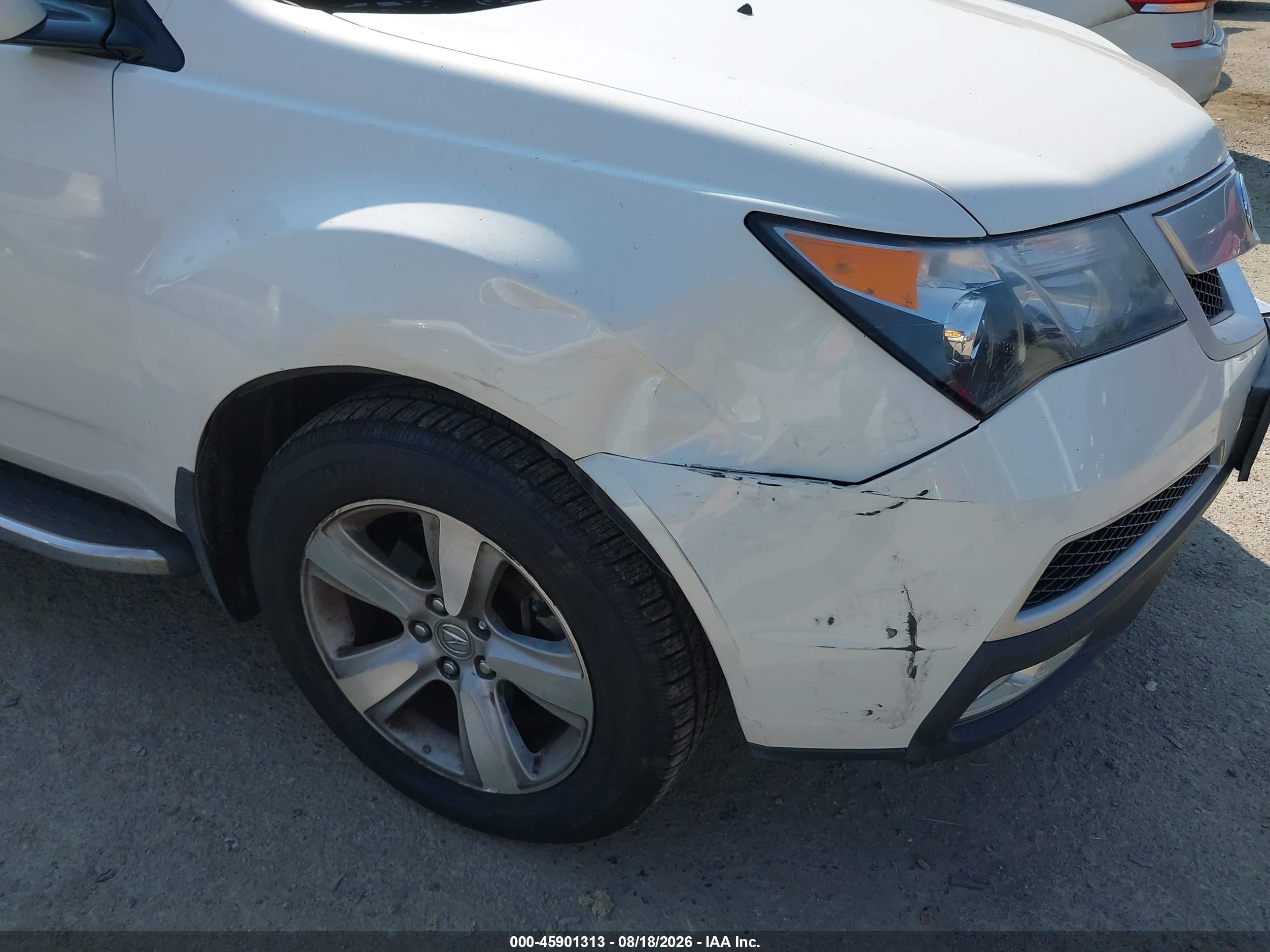 2012 Acura Mdx Technology Package White vin: 2HNYD2H36CH517704